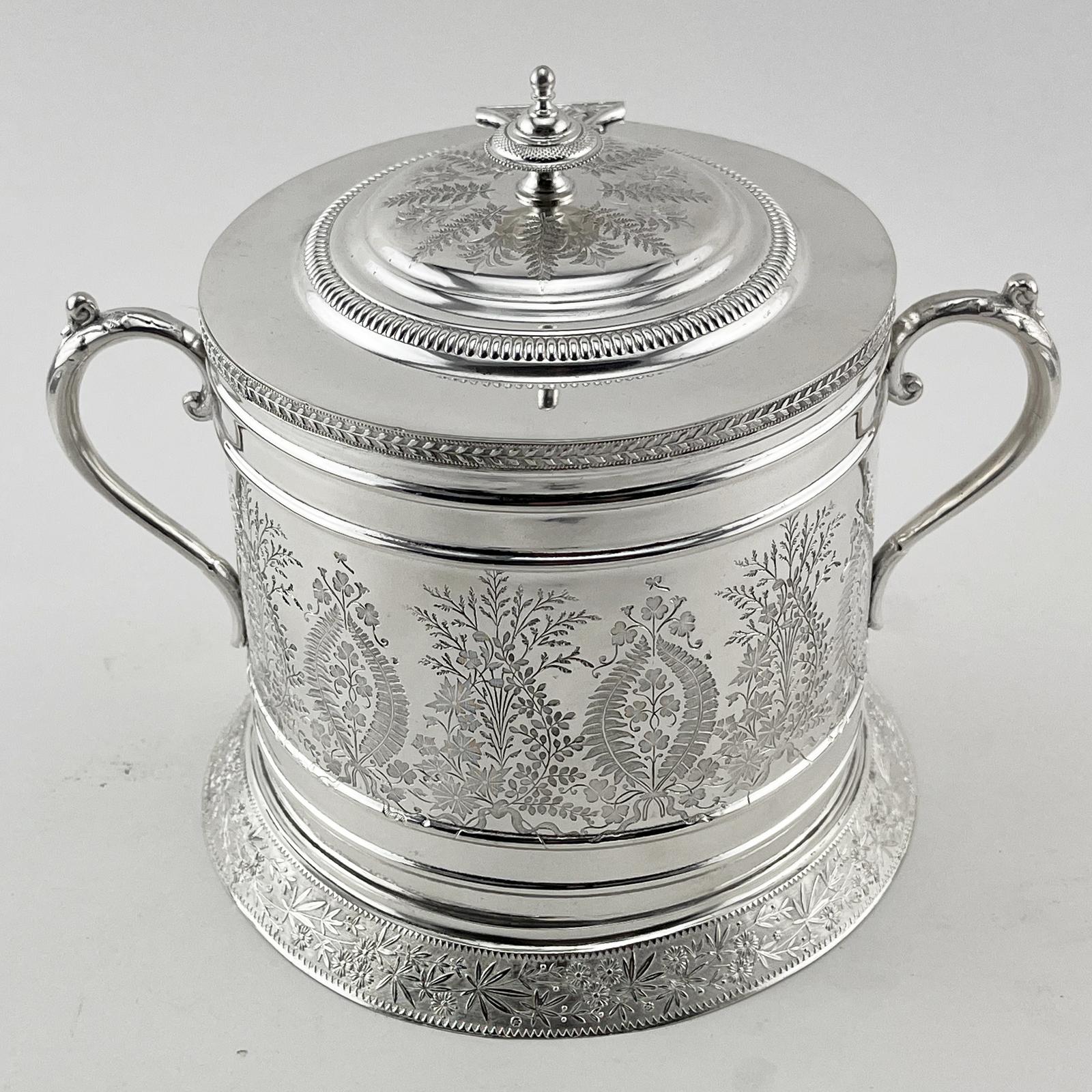 Victorian Silver Plated Biscuit Barrel or Trinket Box (1 of 6) Victorian Silver Plated Biscuit Barrel or Trinket Box (1 of 6)