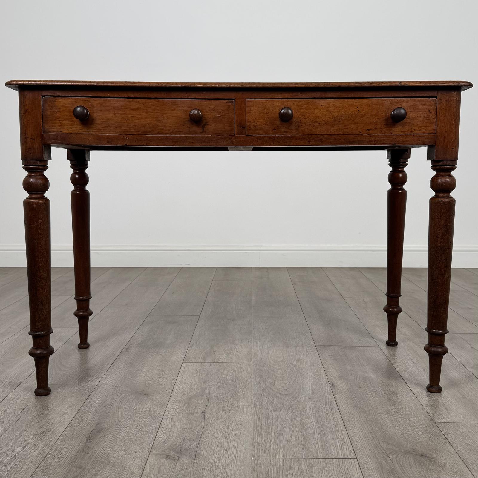 Antique 19th Century Good Quality Writing Table in Mahogany (1 of 11)