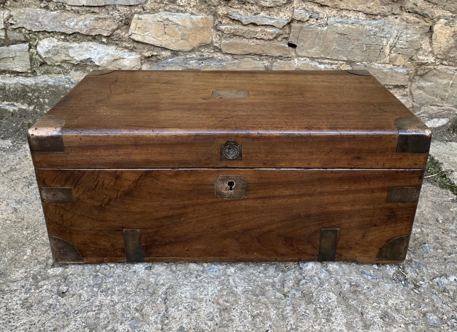 Antique Military Camphor Wood Trunk (1 of 16) Antique Military Camphor Wood Trunk (1 of 16)