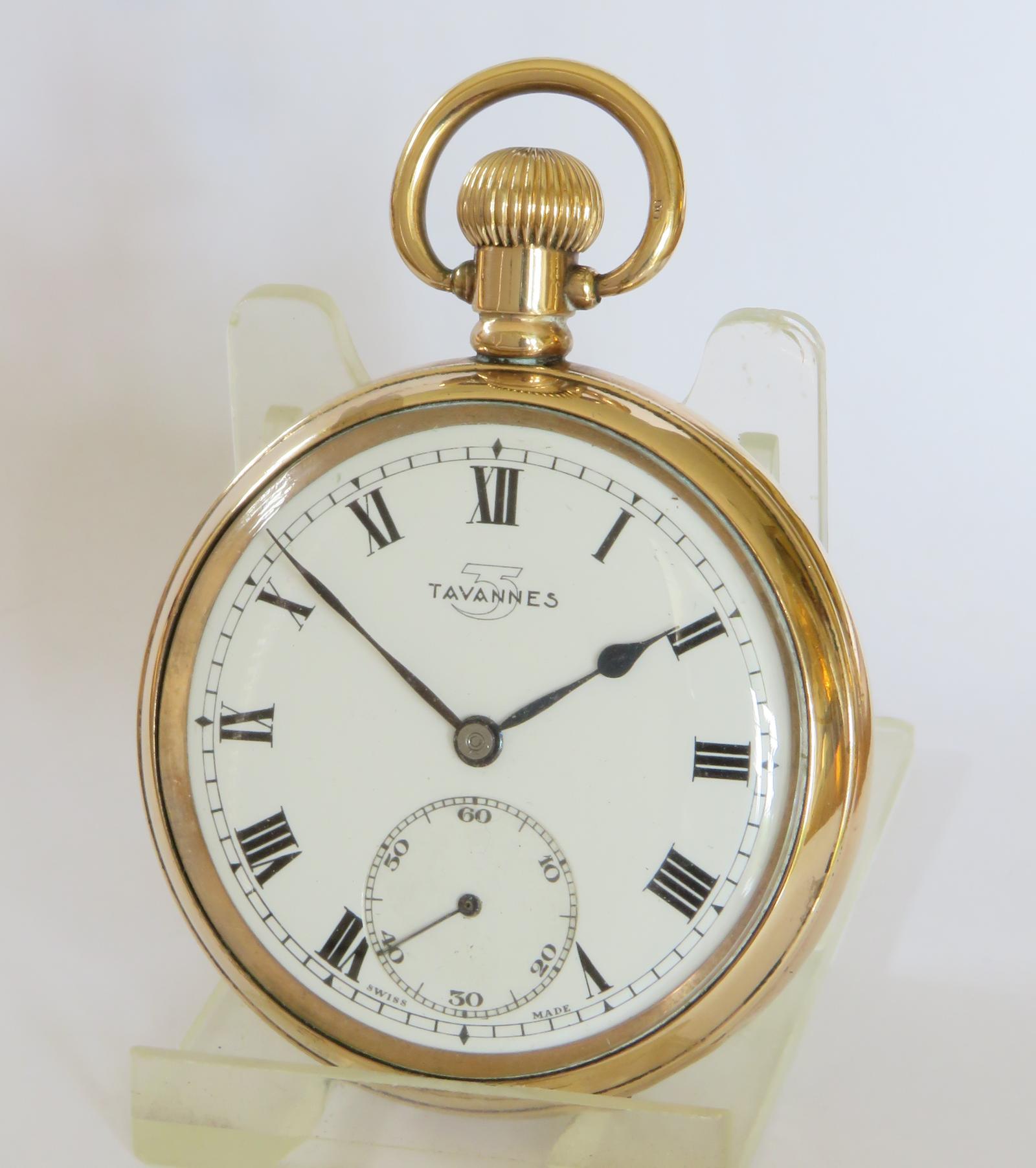 Pocket Watch : 1930s Tavannes 3 Pocket Watch (1 of 5)