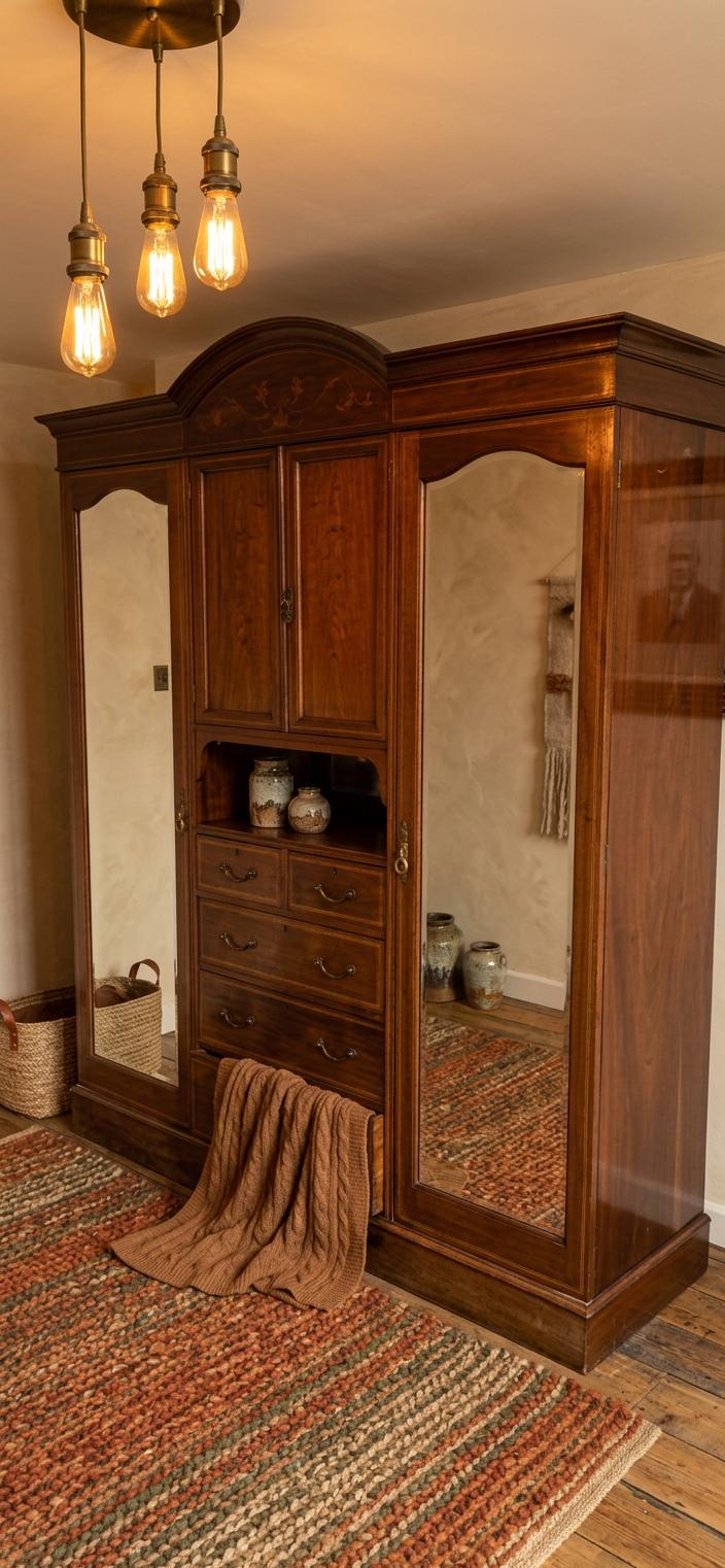 Antique Edwardian Triple Wardrobe Comes In 5 Sections (1 of 12) Antique Edwardian Triple Wardrobe Comes In 5 Sections (1 of 12)