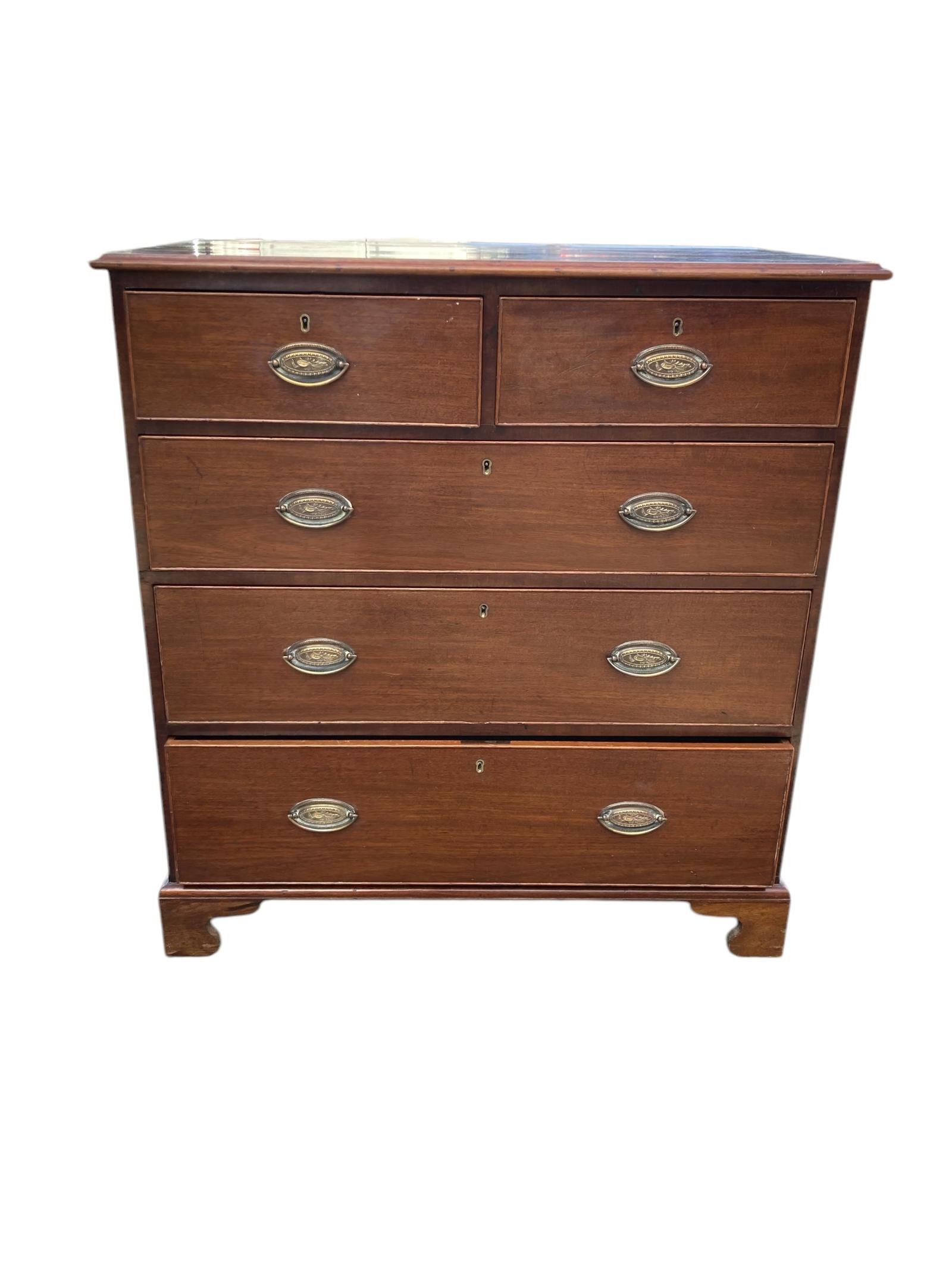 Georgian Mahogany Two Over Three Five Drawer Chest (1 of 8) Georgian Mahogany Two Over Three Five Drawer Chest (1 of 8)