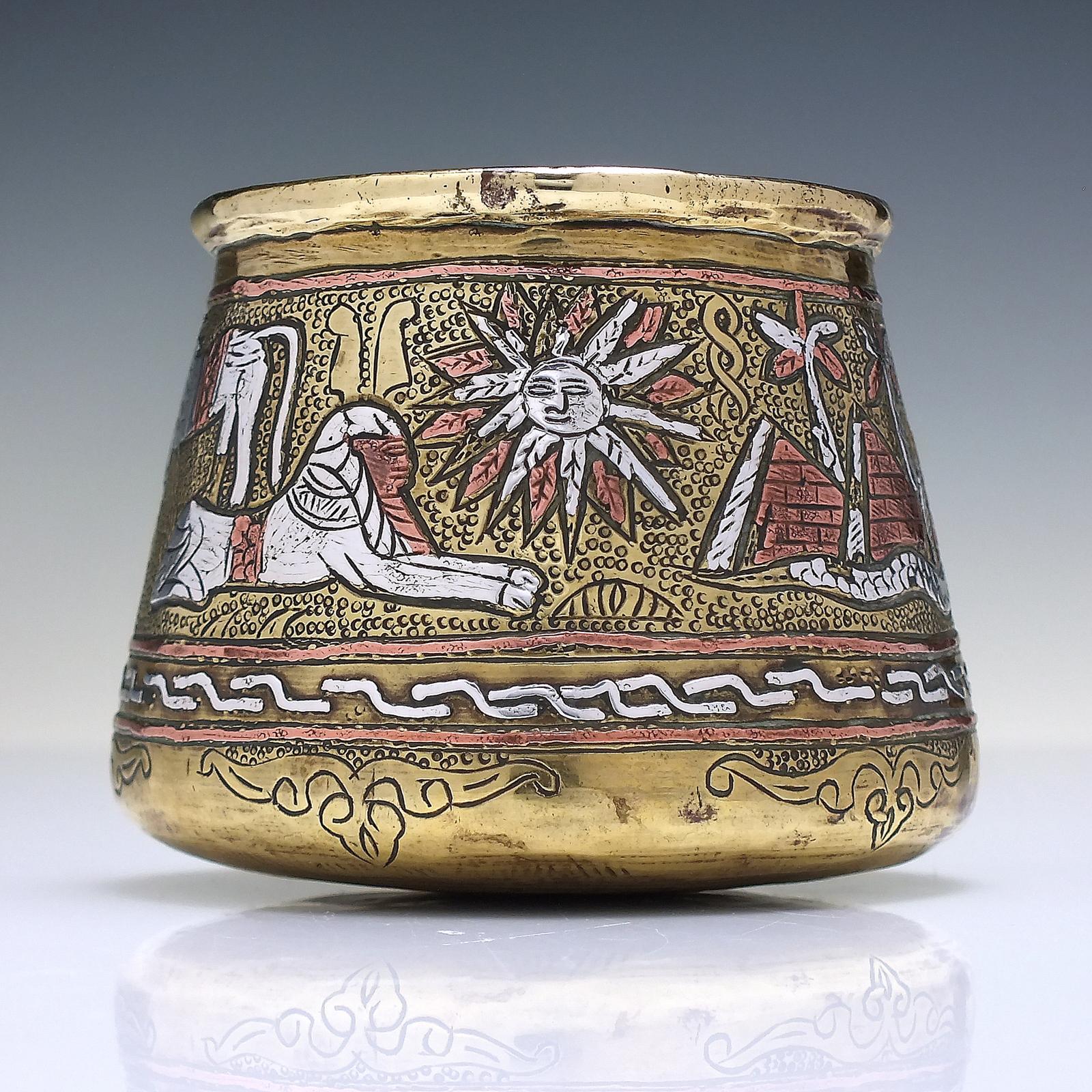 19th Century Mamluk Brass & Silver Cup C1890 (1 of 7) 19th Century Mamluk Brass & Silver Cup C1890 (1 of 7)