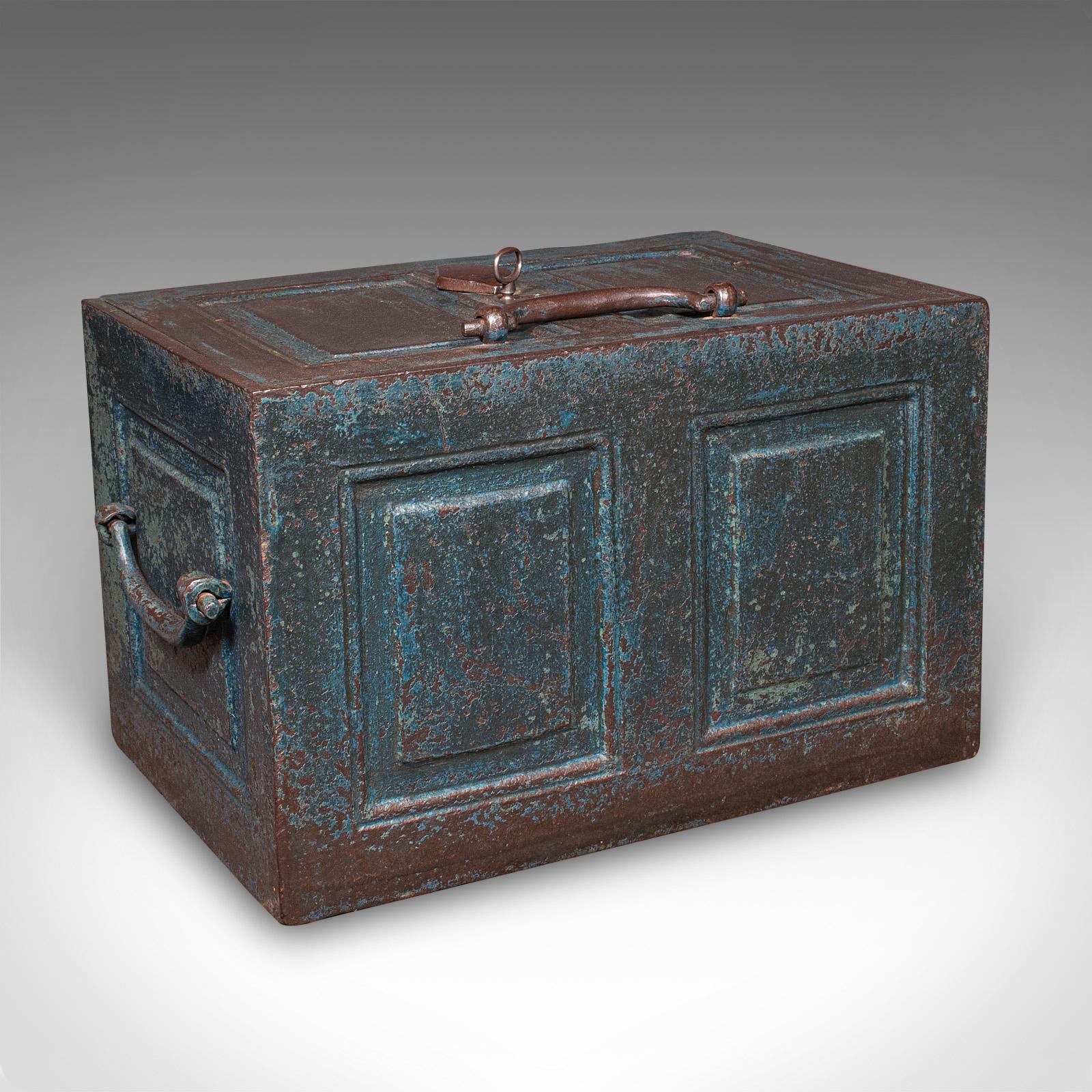 Antique Goldsmith’s Strong Box, English, Heavy Cast Iron Locking Safe - Victorian (1 of 12)
