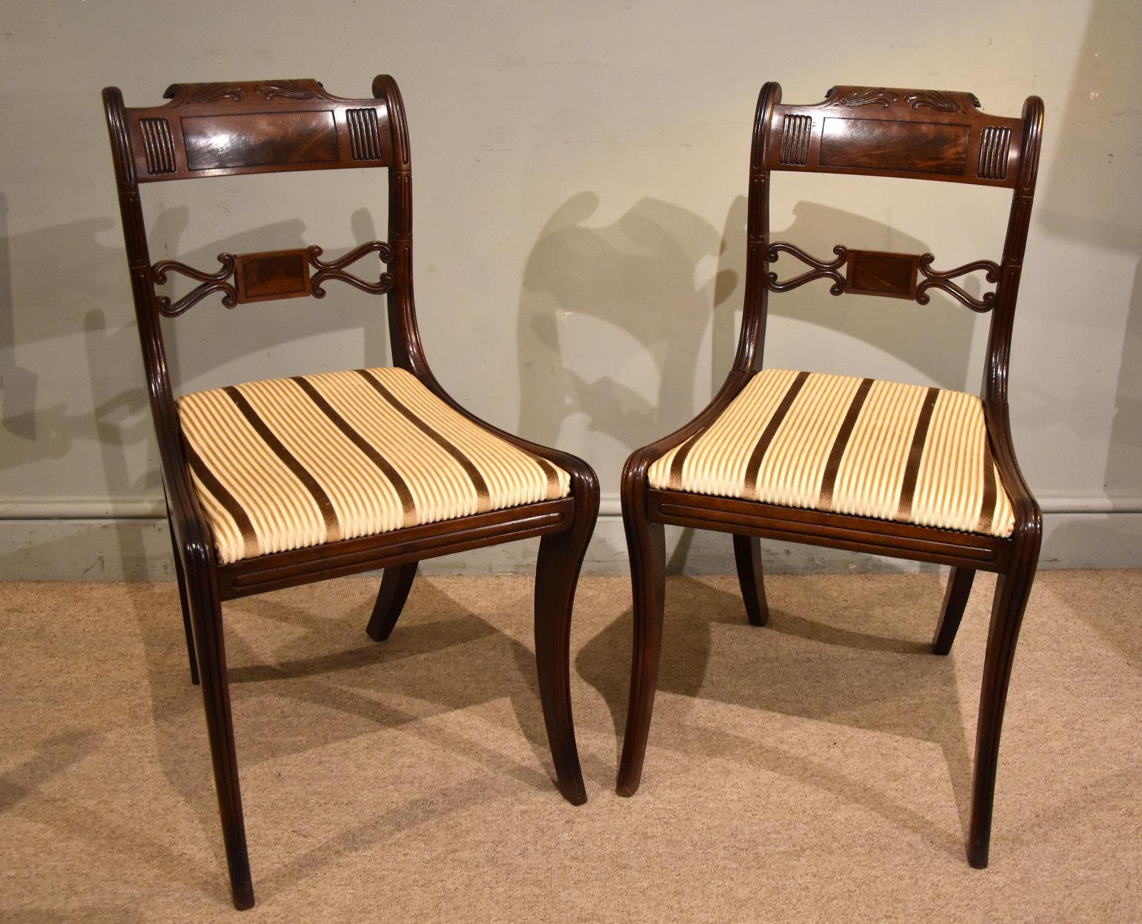 Regency Mahogany Chairs with Sabre Legs (1 of 8) Regency Mahogany Chairs with Sabre Legs (1 of 8)
