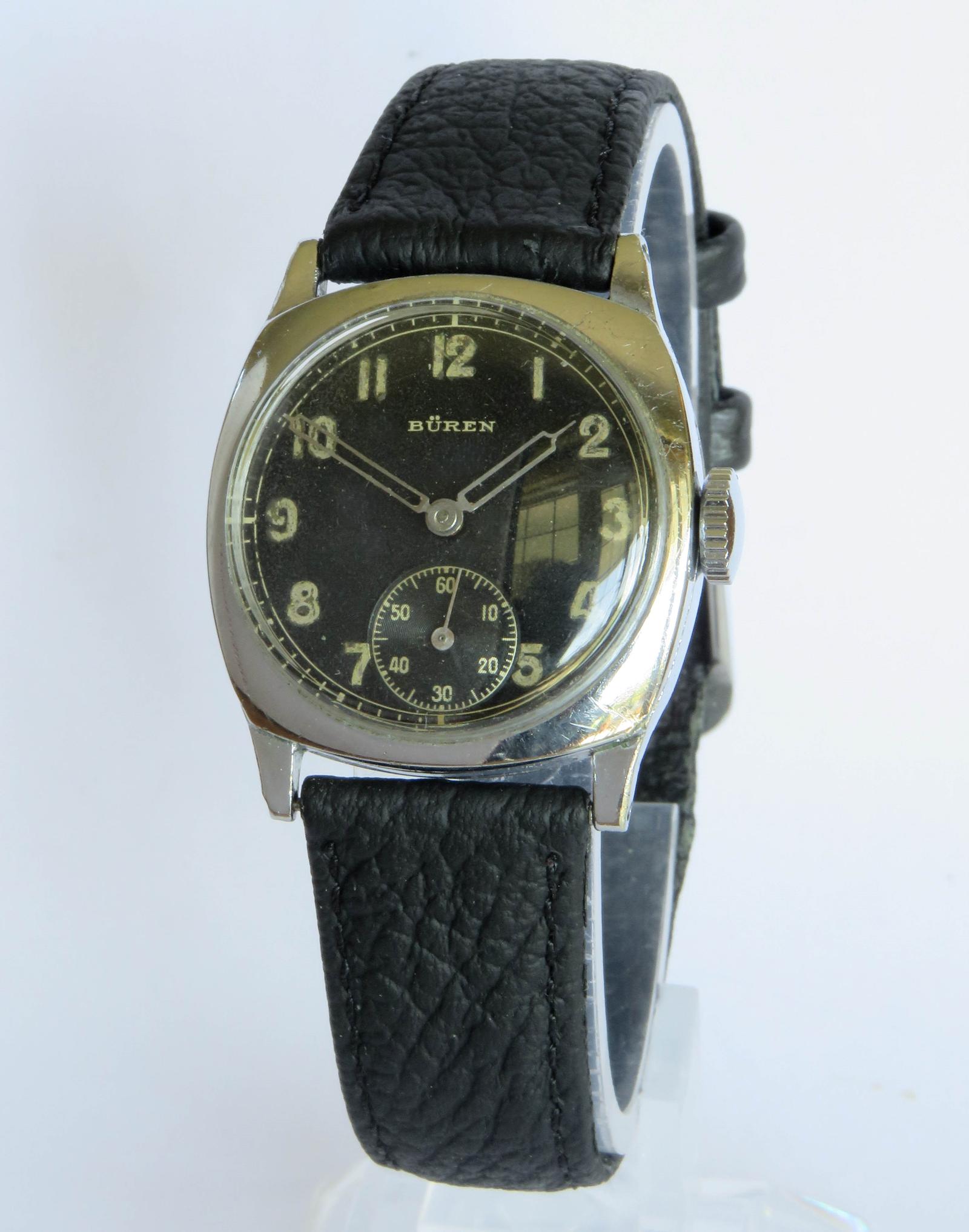 Watch : Gents 1940s Buren Grand Prix Wrist Watch (1 of 5)
