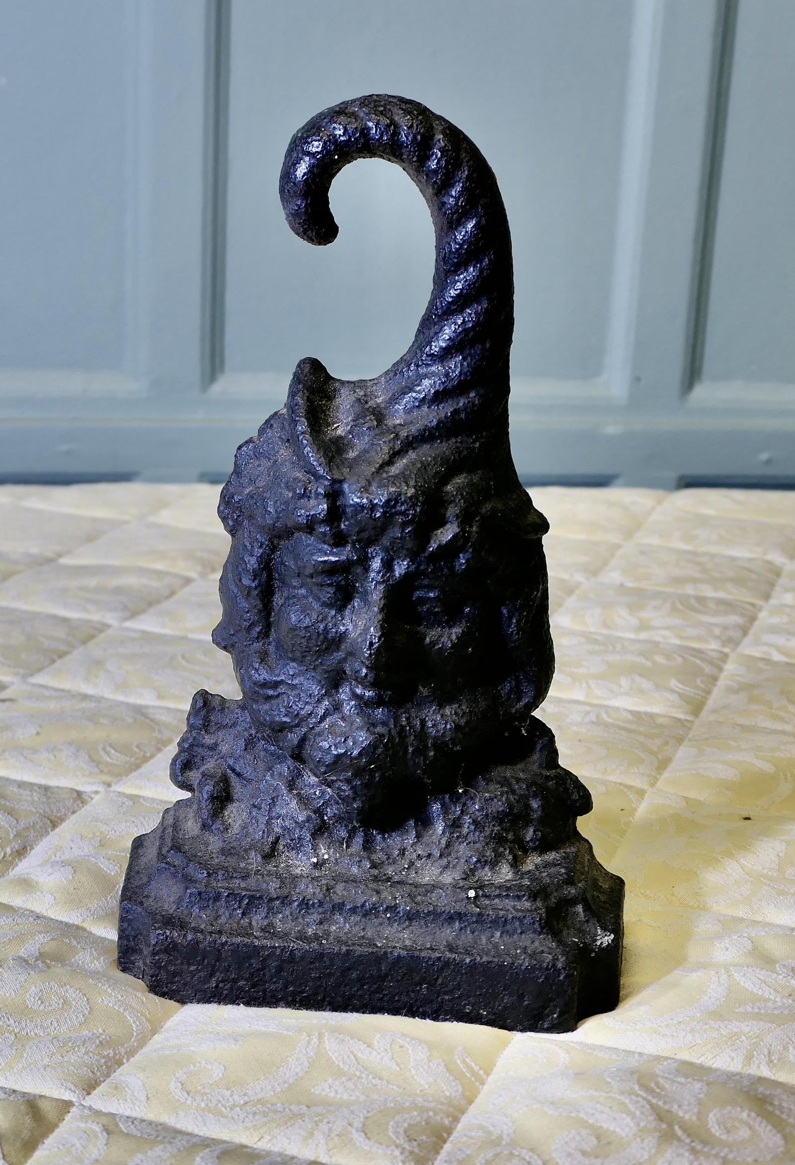 19th Century Cast Iron Bacchus Doorstop (1 of 6)