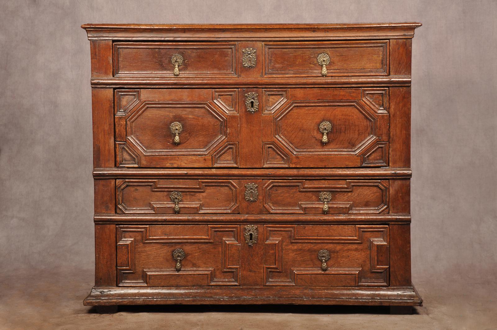 Rare Charles II Oak Chest of Drawers (1 of 12)