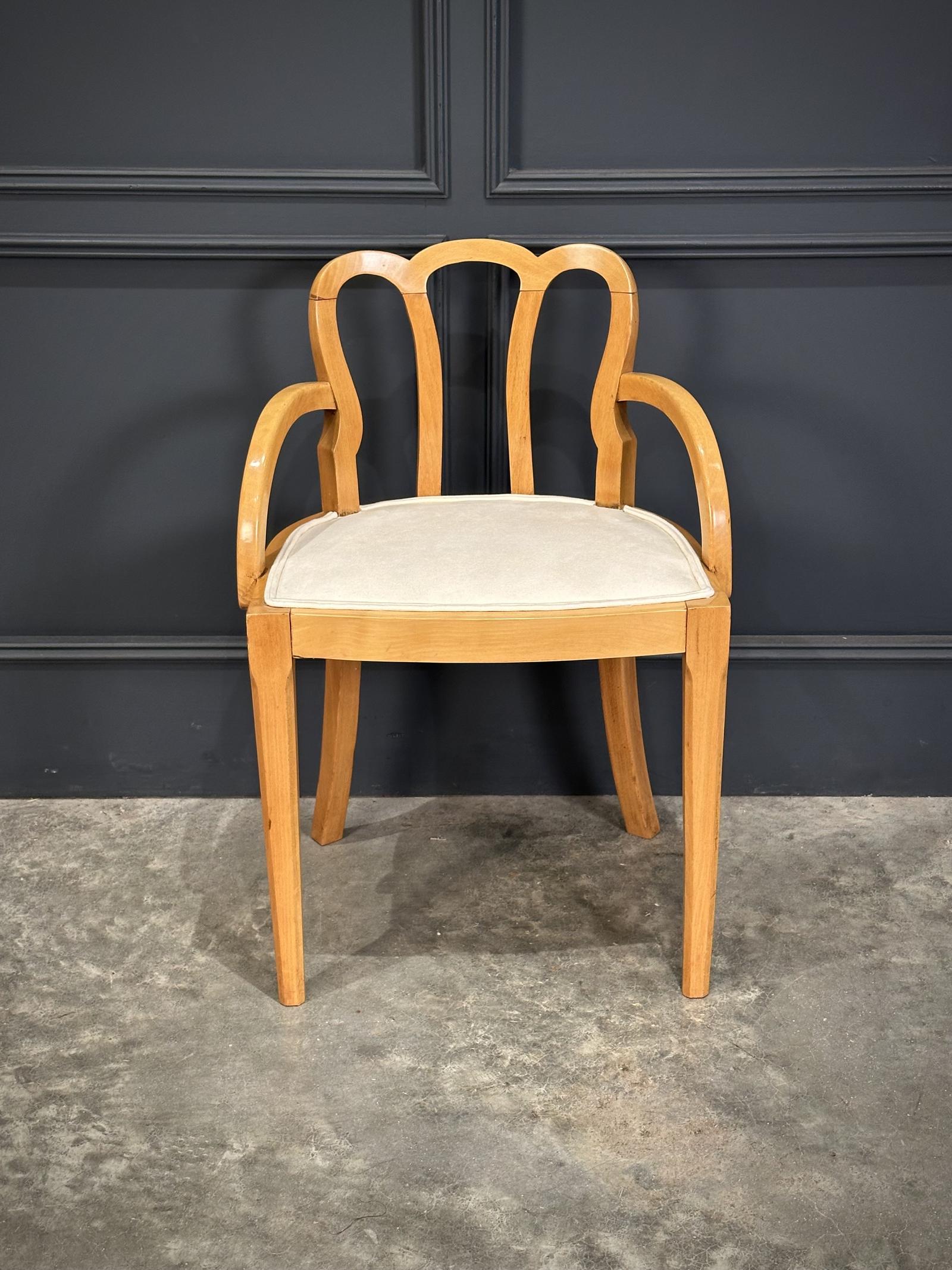 Art Deco Satinwood Chair (1 of 7) Art Deco Satinwood Chair (1 of 7)