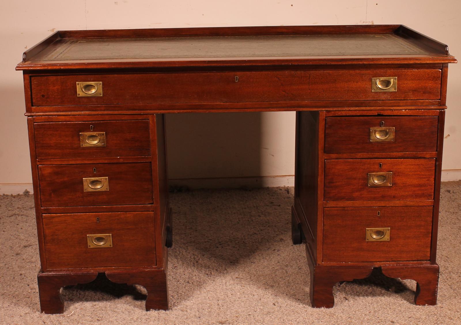 Campaign Desk in Mahogany - 19th Century (1 of 12)