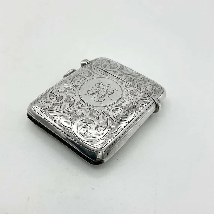 Antique 1910 Silver Vesta Case (1 of 6)