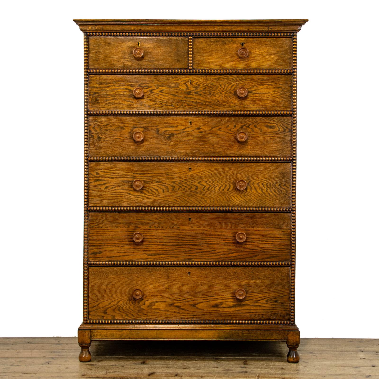Tall Antique Oak Chest of Drawers (1 of 8) Tall Antique Oak Chest of Drawers (1 of 8)