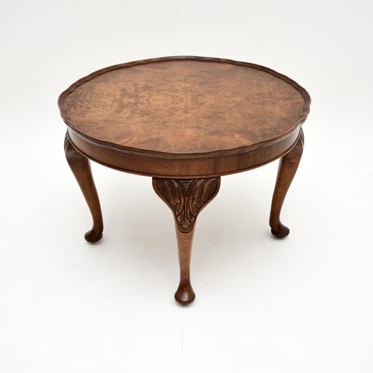 Burr Walnut Pie Crust Coffee Table (1 of 5)