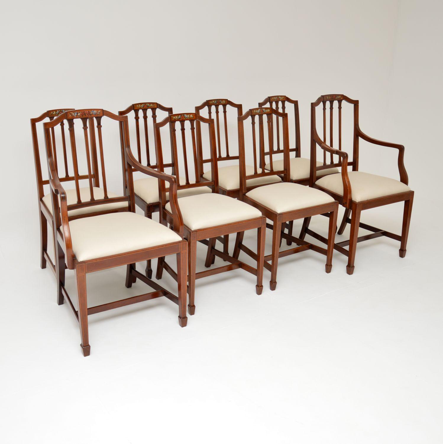 Set of 8 Antique Edwardian Mahogany Dining Chairs (1 of 16) Set of 8 Antique Edwardian Mahogany Dining Chairs (1 of 16)