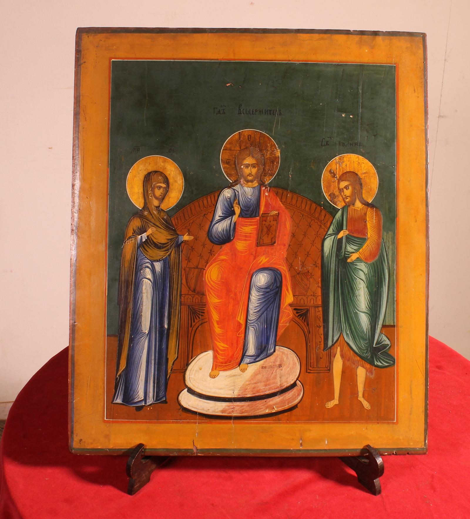 19th-century Russian Orthodox Icon – The Deesis (1 of 10) 19th-century Russian Orthodox Icon – The Deesis (1 of 10)