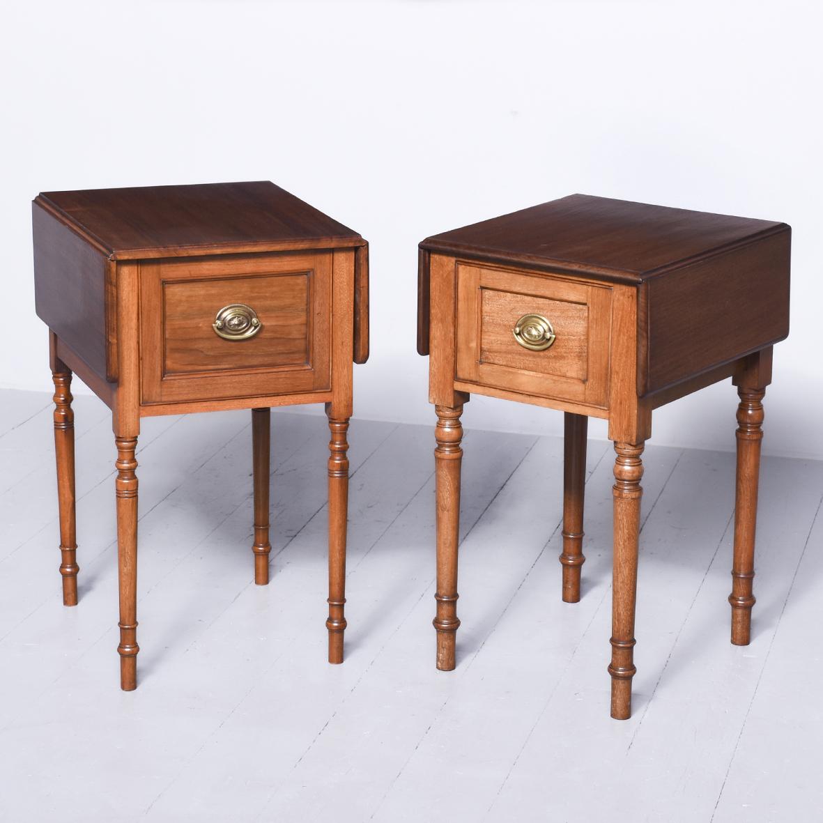 Unusual Matched Pair of Victorian Mahogany Neat-sized Drop Leaf Tables (1 of 10) Unusual Matched Pair of Victorian Mahogany Neat-sized Drop Leaf Tables (1 of 10)