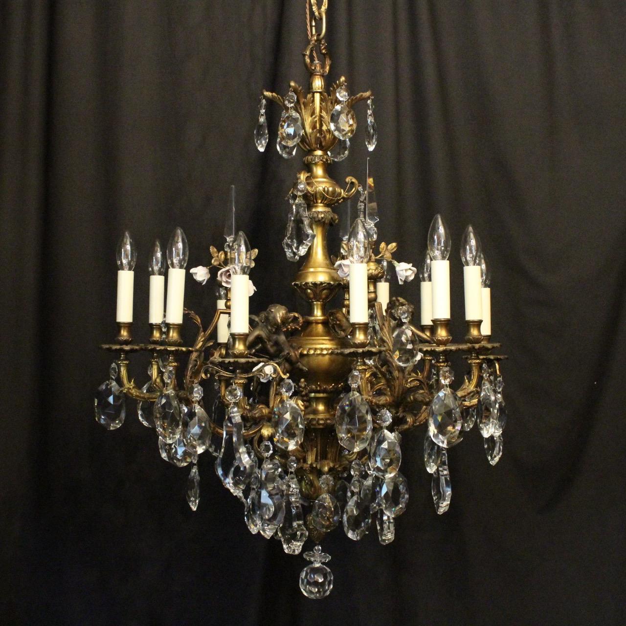 French Gilded Bronze Antique Chandelier (1 of 11) French Gilded Bronze Antique Chandelier (1 of 11)