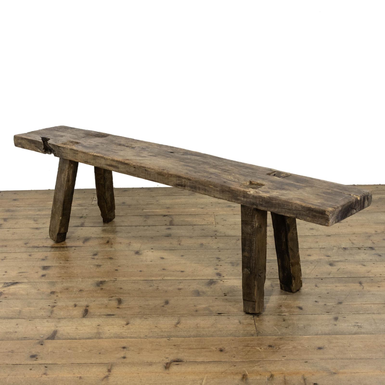 Rustic Antique Oak Pig Bench (1 of 9) Rustic Antique Oak Pig Bench (1 of 9)