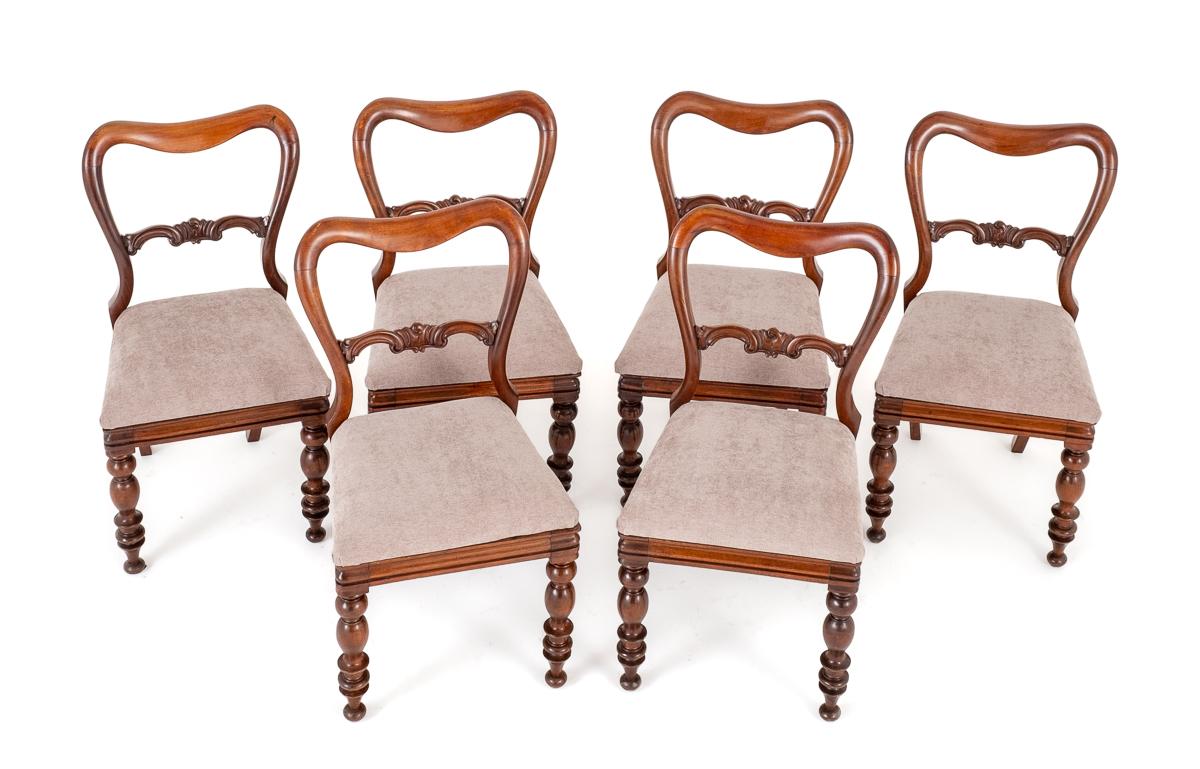 Set of 6 Victorian Mahogany Dining Chairs (1 of 8)
