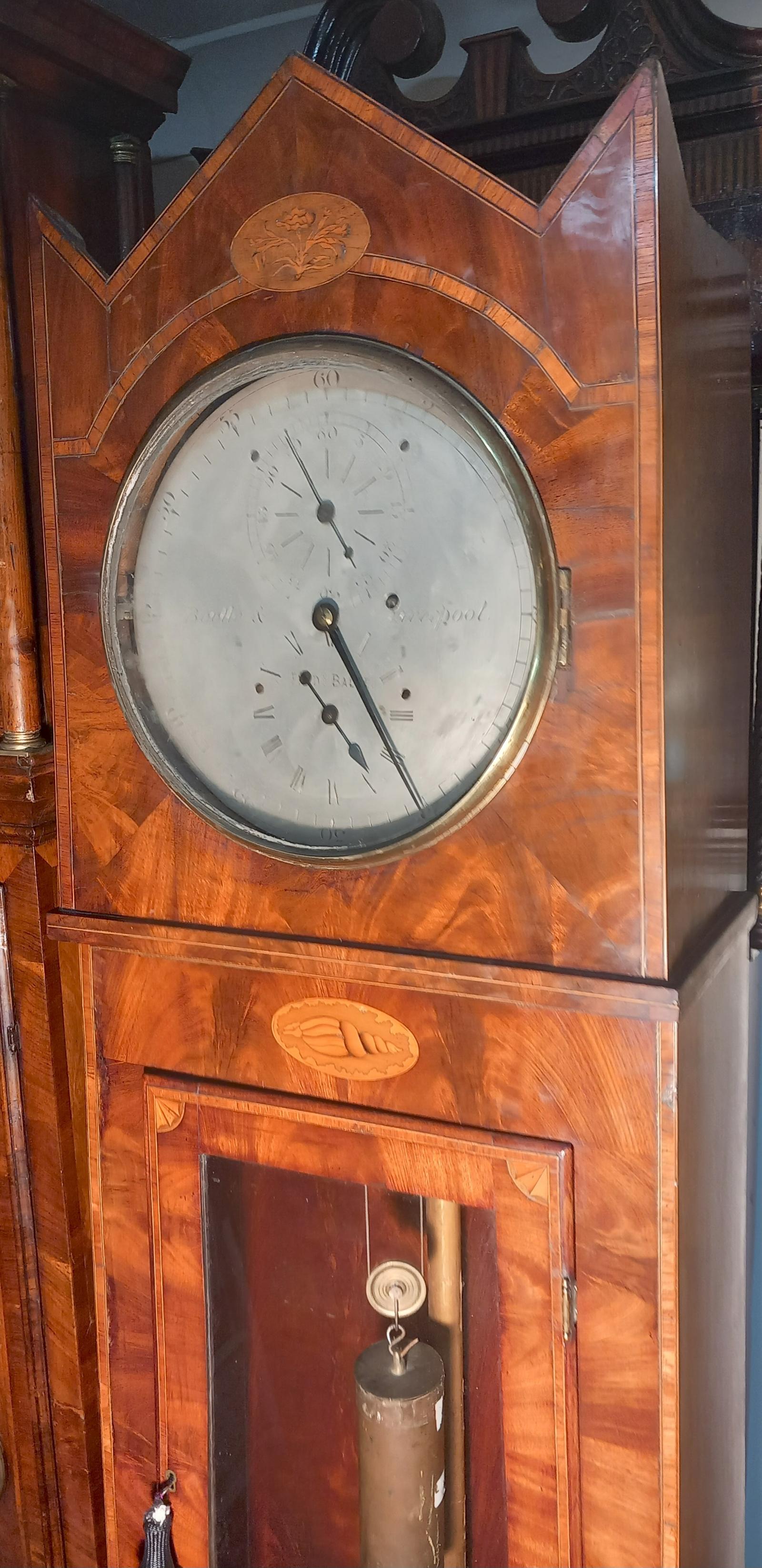 Antique Regulator Liverpool Longcase Clock (1 of 6)