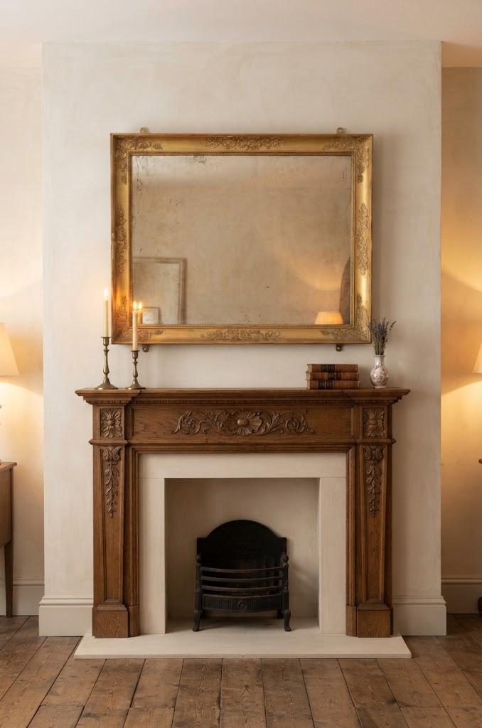 French Napoleon Giltwood Wall Mirror With Mythological & Floral Carvings (1 of 12) French Napoleon Giltwood Wall Mirror With Mythological & Floral Carvings (1 of 12)