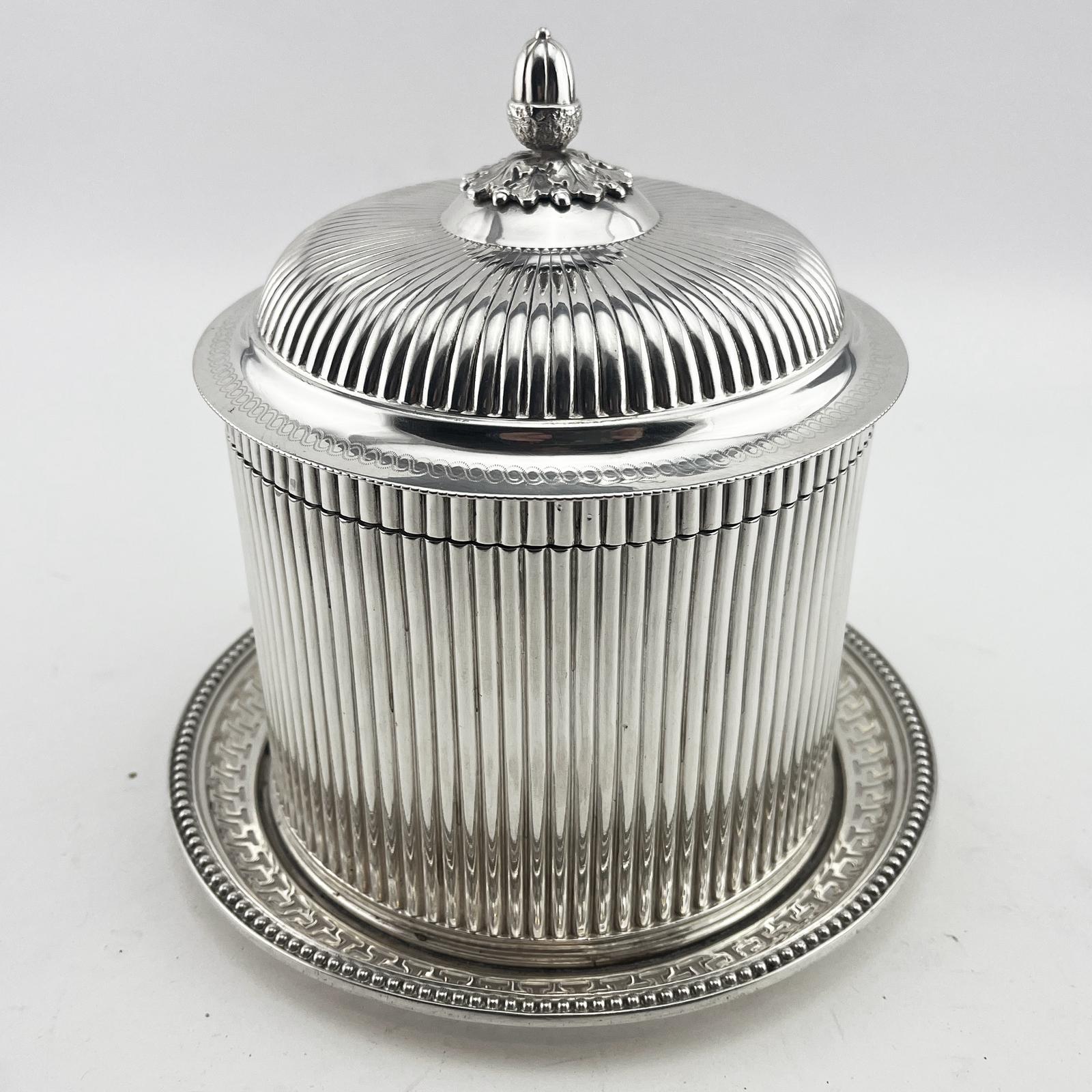 Unusual Victorian Silver Plated Biscuit or Trinket Box (1 of 5)