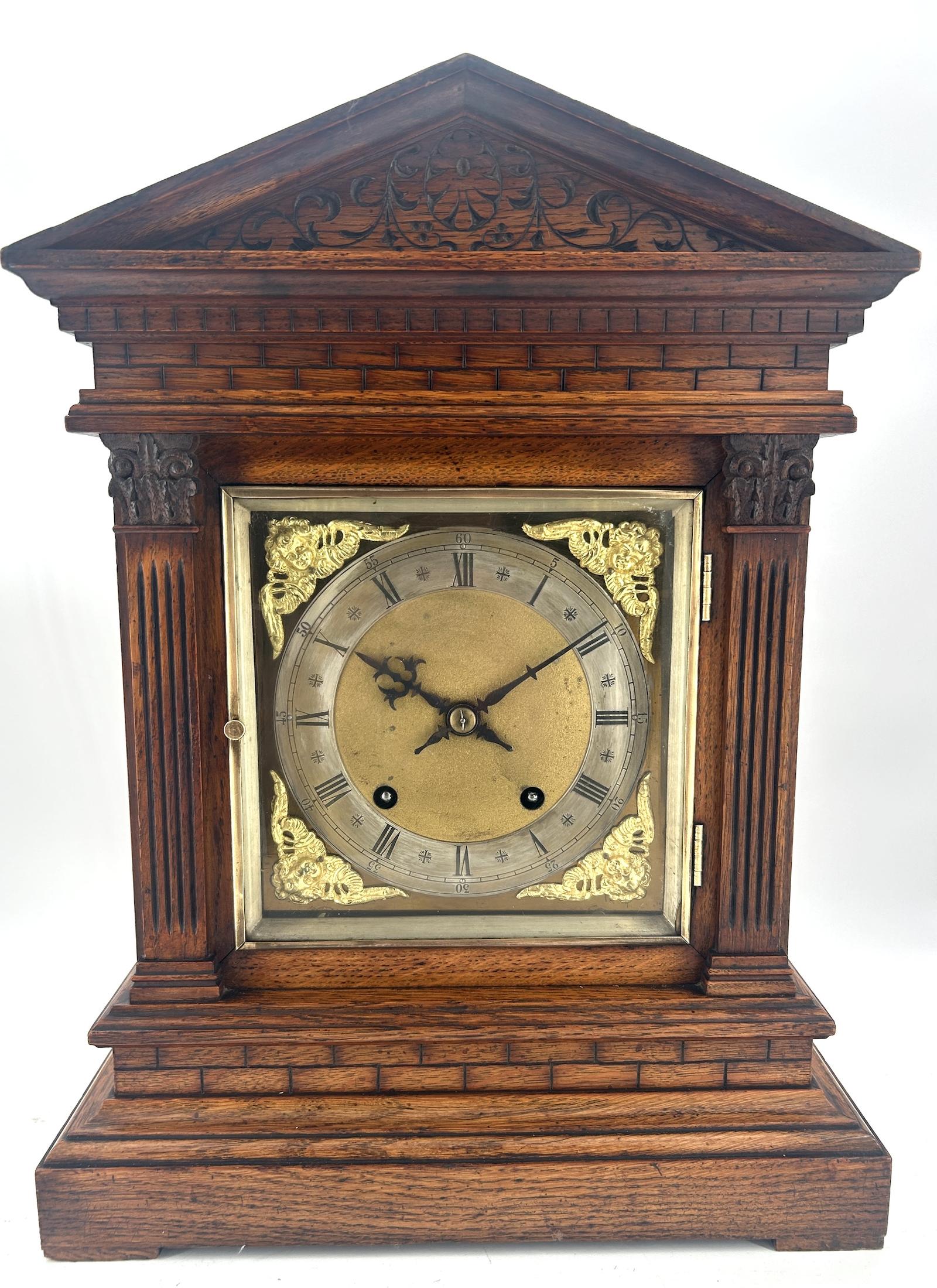 Exquisite Victorian Ting Tang Brick Faced Bracket Clock – Ca 1890 (1 of 13)