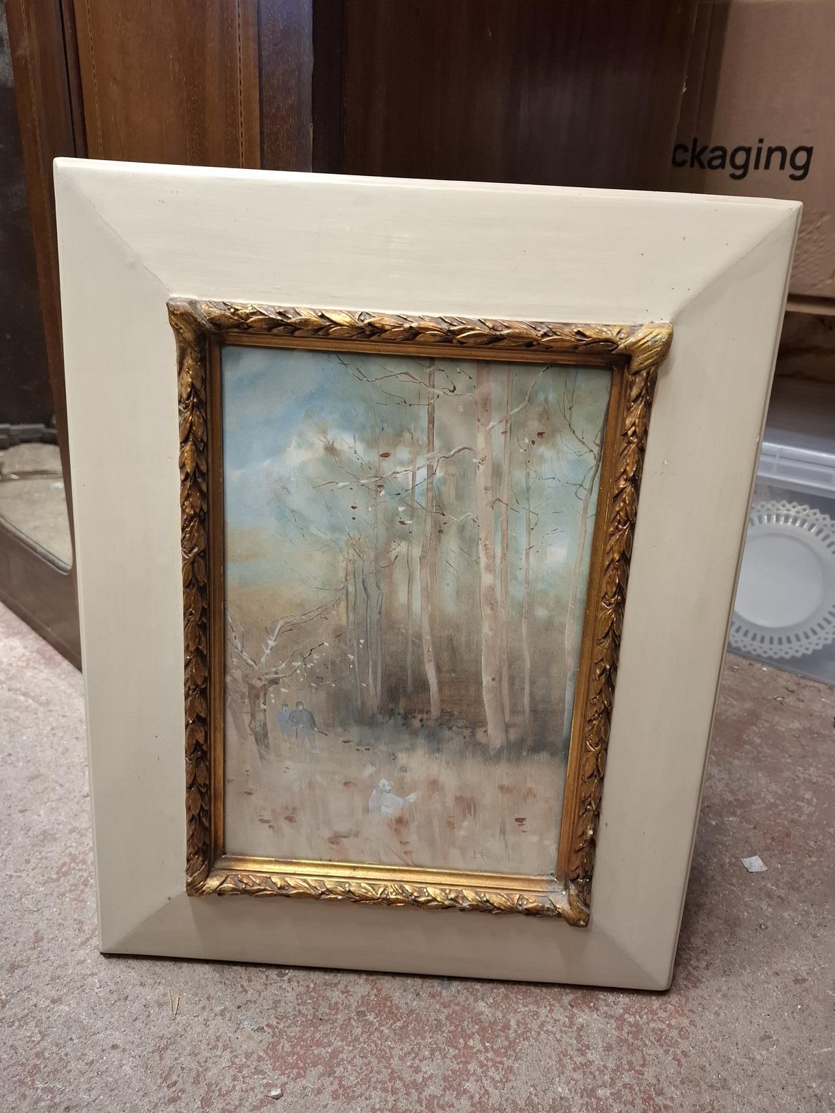 Louis Joseph Reckelbus - A  Superb Watercolour - Duck Hunting - c.1920's (1 of 6)