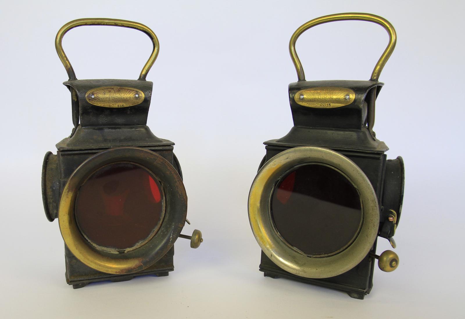 Pair of Edwardian Veteran Car P&H Rear Lamps (1 of 7) Pair of Edwardian Veteran Car P&H Rear Lamps (1 of 7)