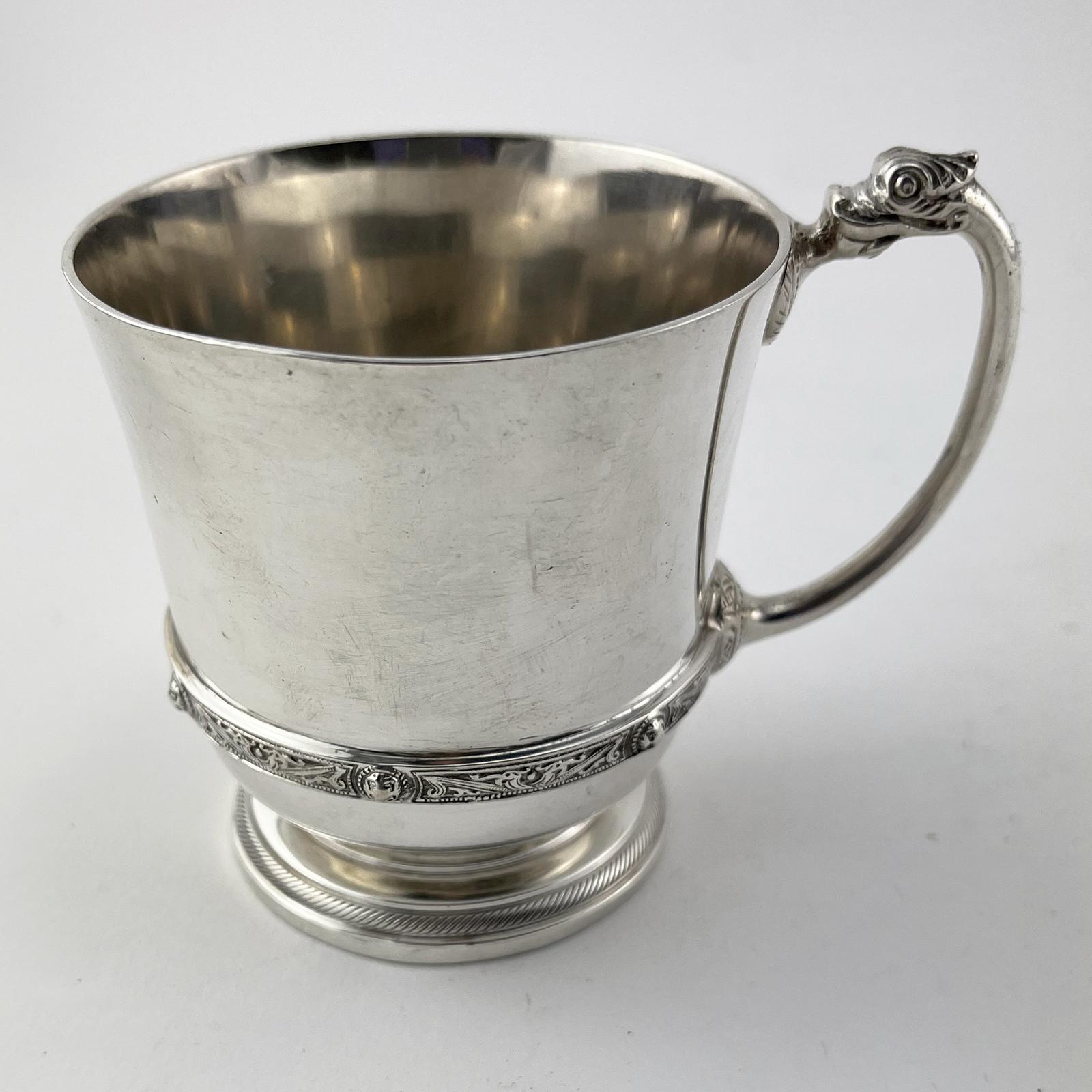 Quality Sterling Silver Celtic Pattern Christening or Childs Mug (1 of 5) Quality Sterling Silver Celtic Pattern Christening or Childs Mug (1 of 5)