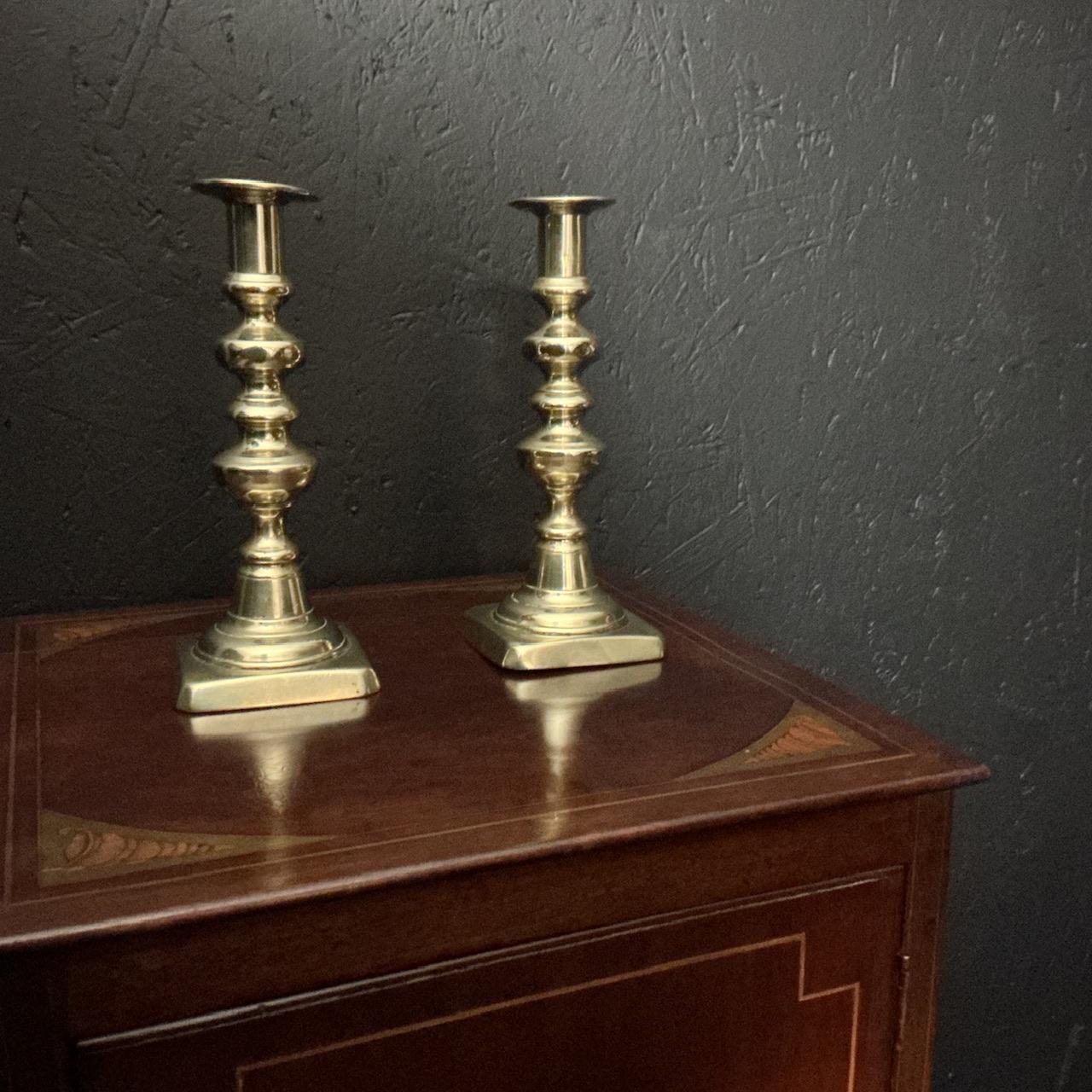 Pair of Victorian Brass Candlesticks (1 of 3) Pair of Victorian Brass Candlesticks (1 of 3)