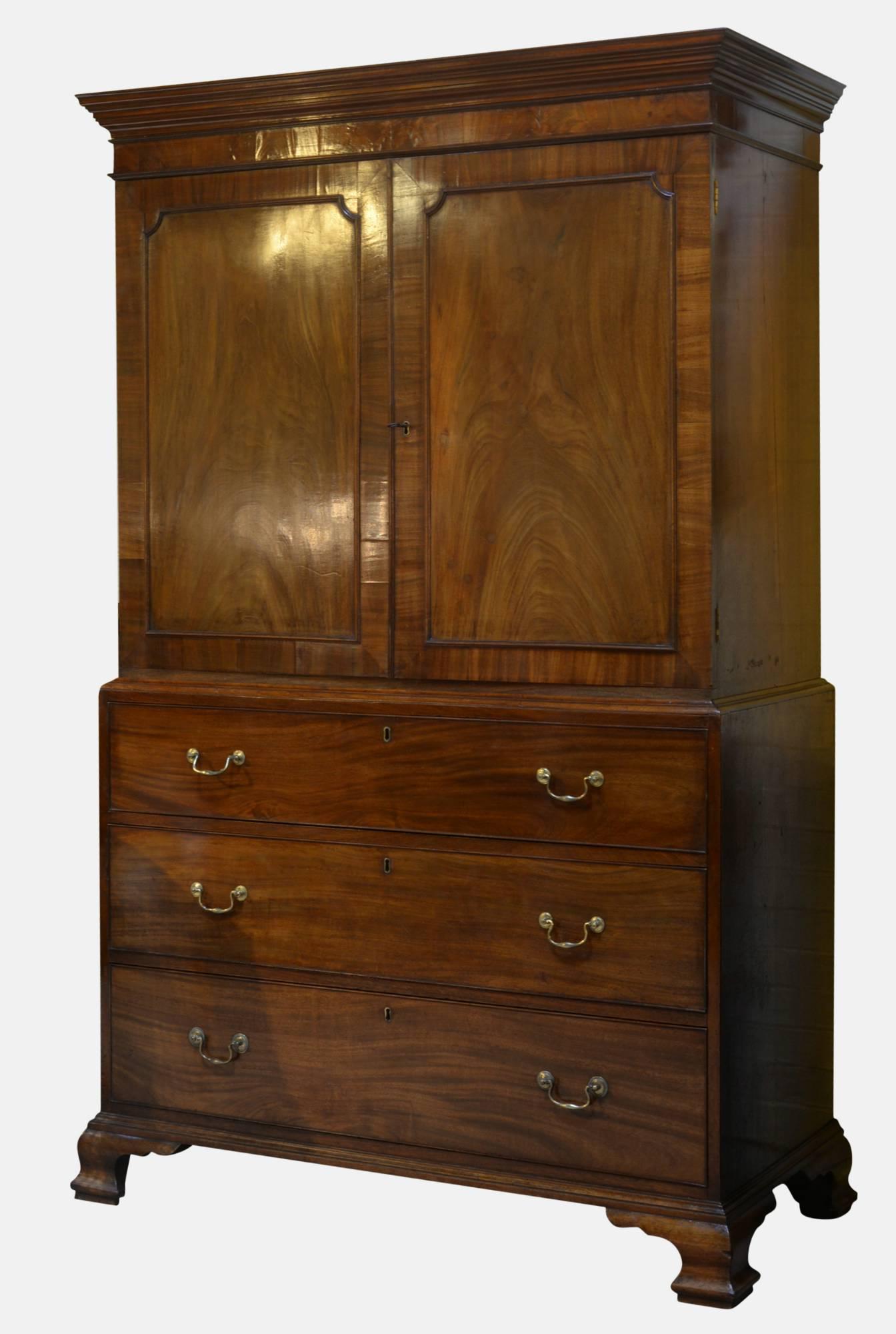 Mahogany Linen Press (1 of 1) Mahogany Linen Press (1 of 1)