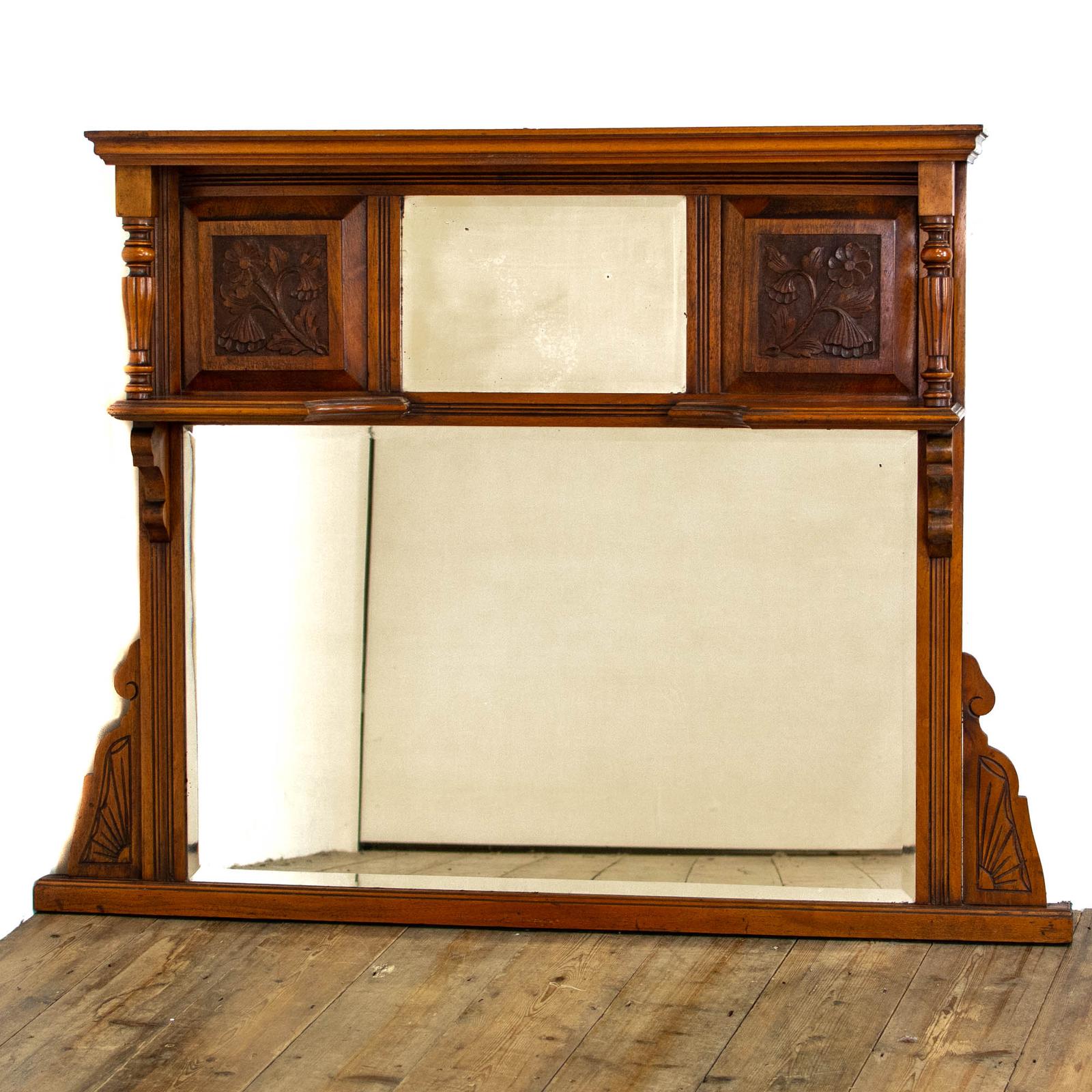 Edwardian Carved Mahogany Overmantle Mirror (1 of 10) Edwardian Carved Mahogany Overmantle Mirror (1 of 10)