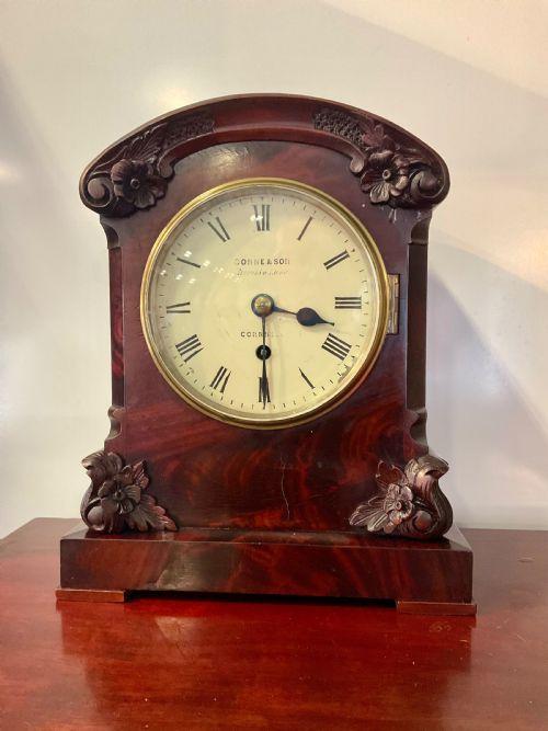 Small 19th Century Mahogany Fusee Bracket Clock (1 of 11)