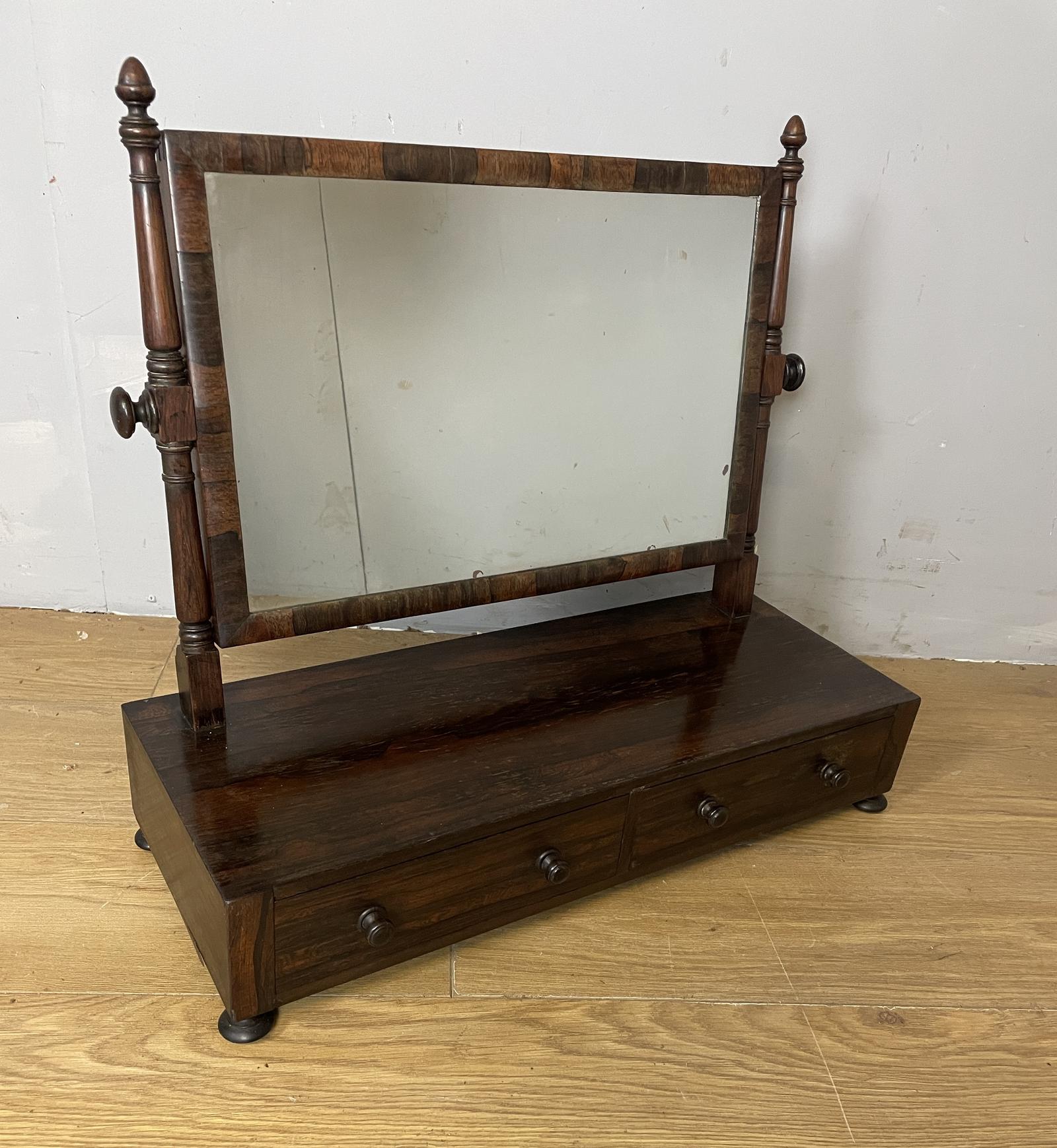 19th Century Rosewood Dressing Table Mirror c.1840 (1 of 10)