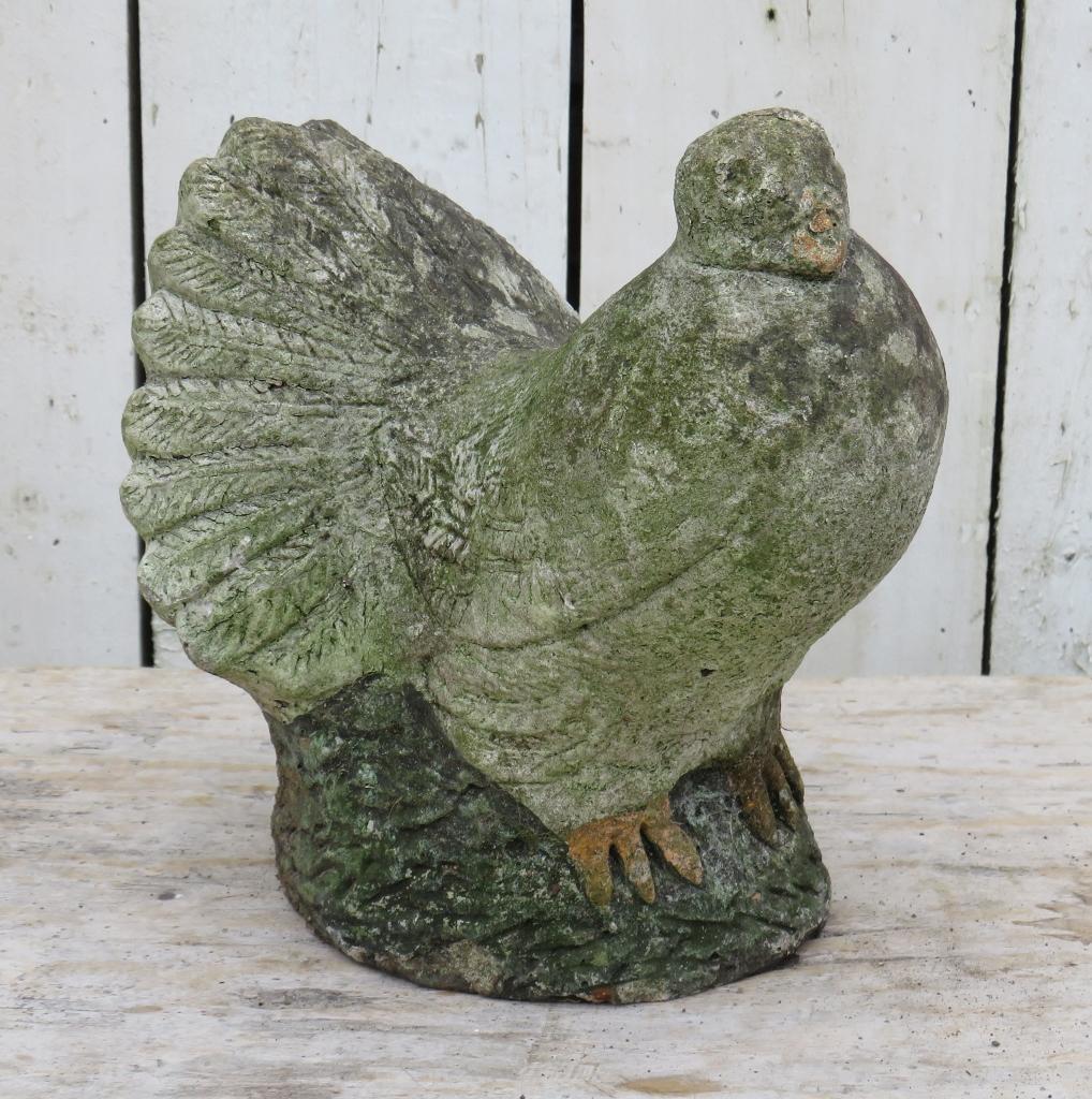 English Weathered Stone Garden Dove Ornament (1 of 7)