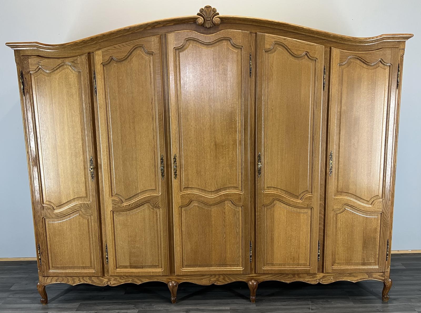 Wardrobe French Vintage Oak 5 Door Armoire Retro Closet LOT (1 of 11) Wardrobe French Vintage Oak 5 Door Armoire Retro Closet LOT (1 of 11)