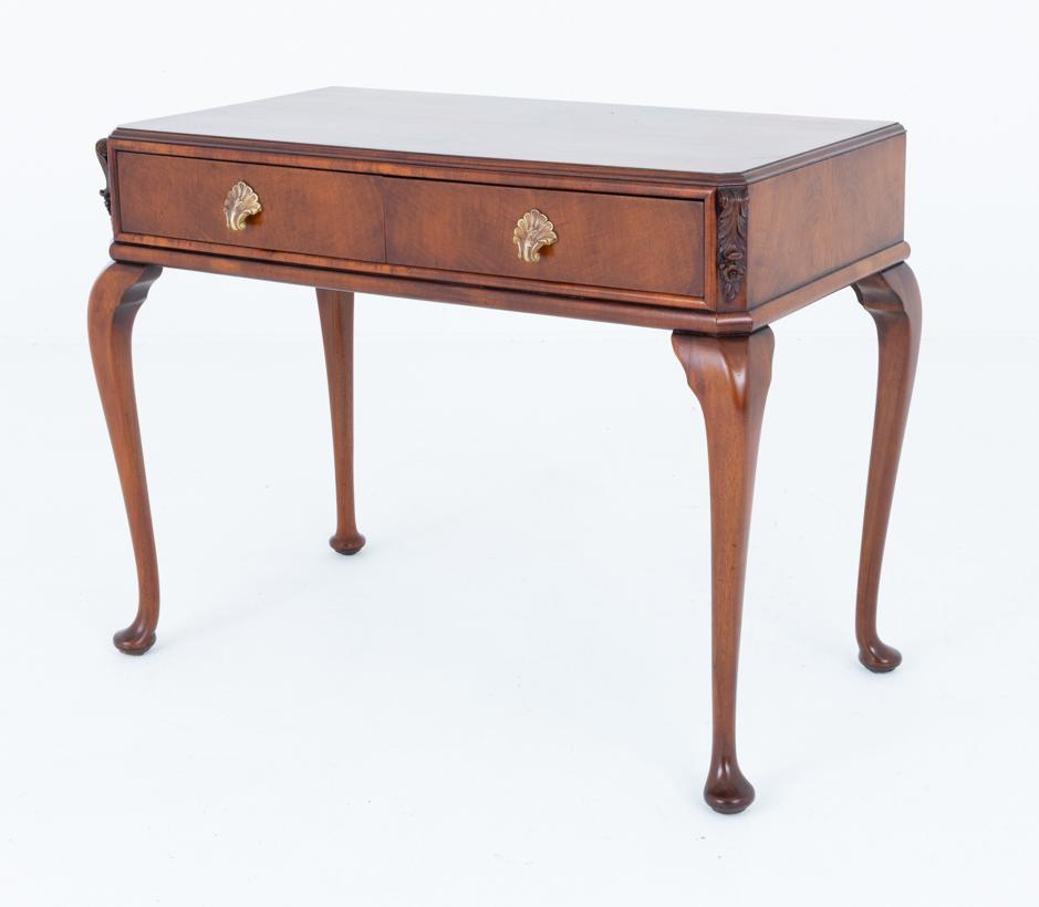 Walnut 2 Drawer Side Table (1 of 7)