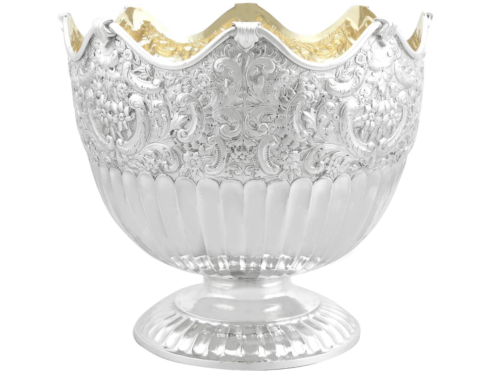 Antique Victorian Scottish Sterling Silver Presentation Bowl (1 of 8)