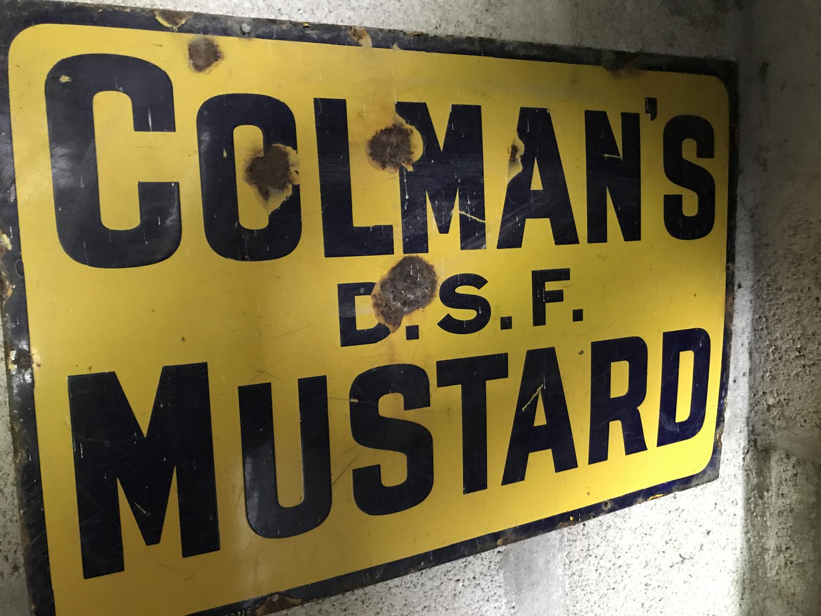 Original Colman’S Enamel Sign (1 of 1) Original Colman’S Enamel Sign (1 of 1)