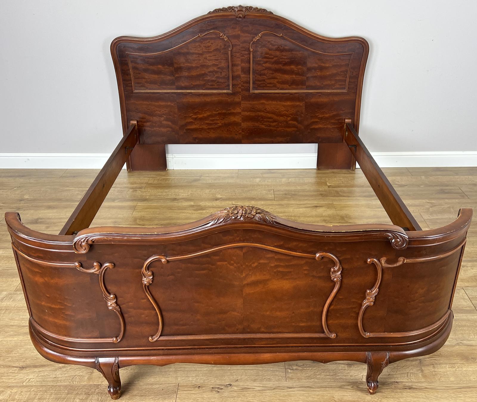 Bed Vintage French King Size Bed Frame Carved Headboard (1 of 17) Bed Vintage French King Size Bed Frame Carved Headboard (1 of 17)
