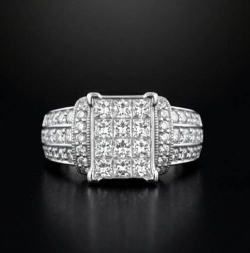18ct White Gold Diamond Ring (1 of 3) 18ct White Gold Diamond Ring (1 of 3)