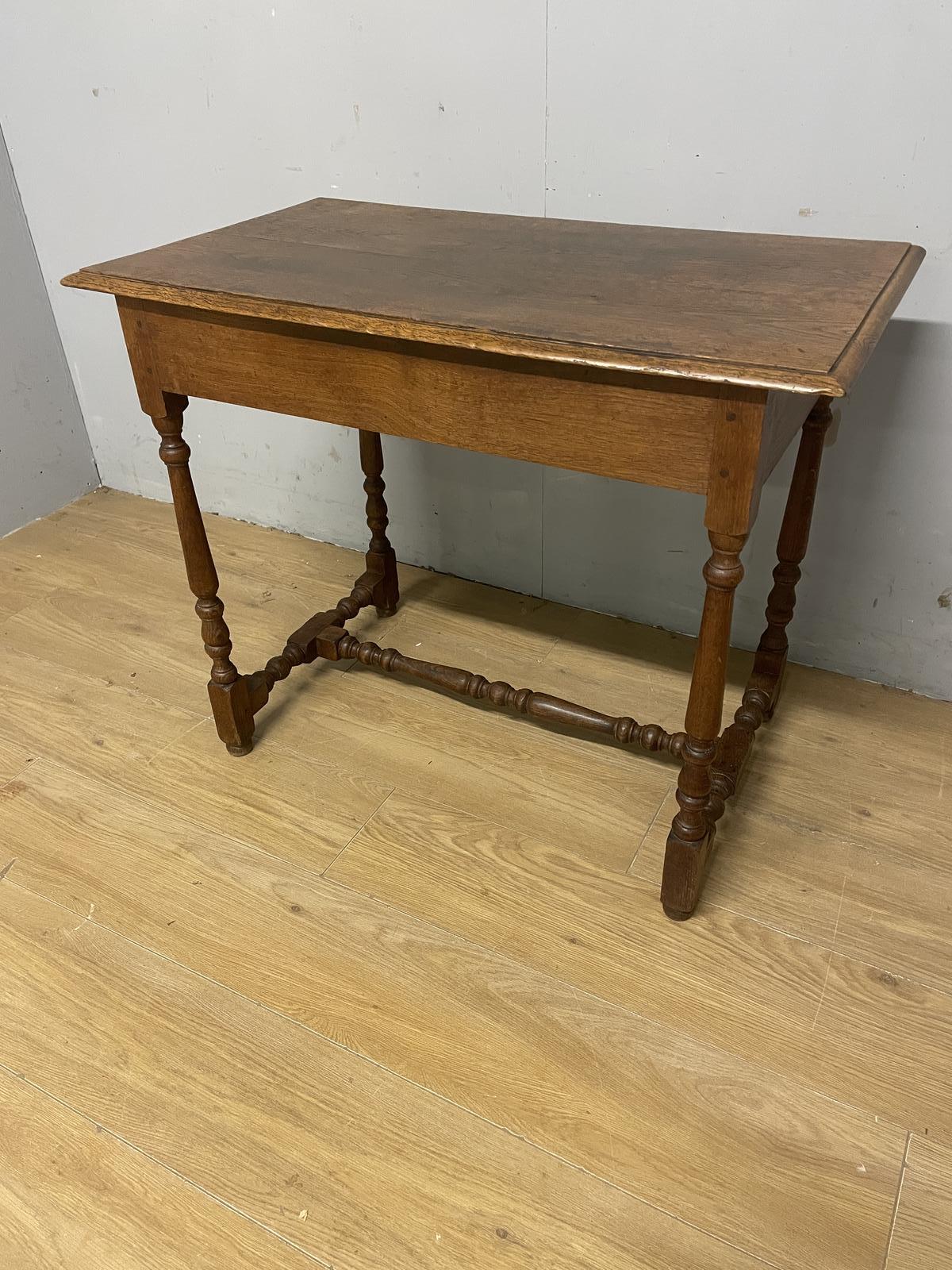 C19TH Solid Oak Side Table ex York Minster (1 of 8)