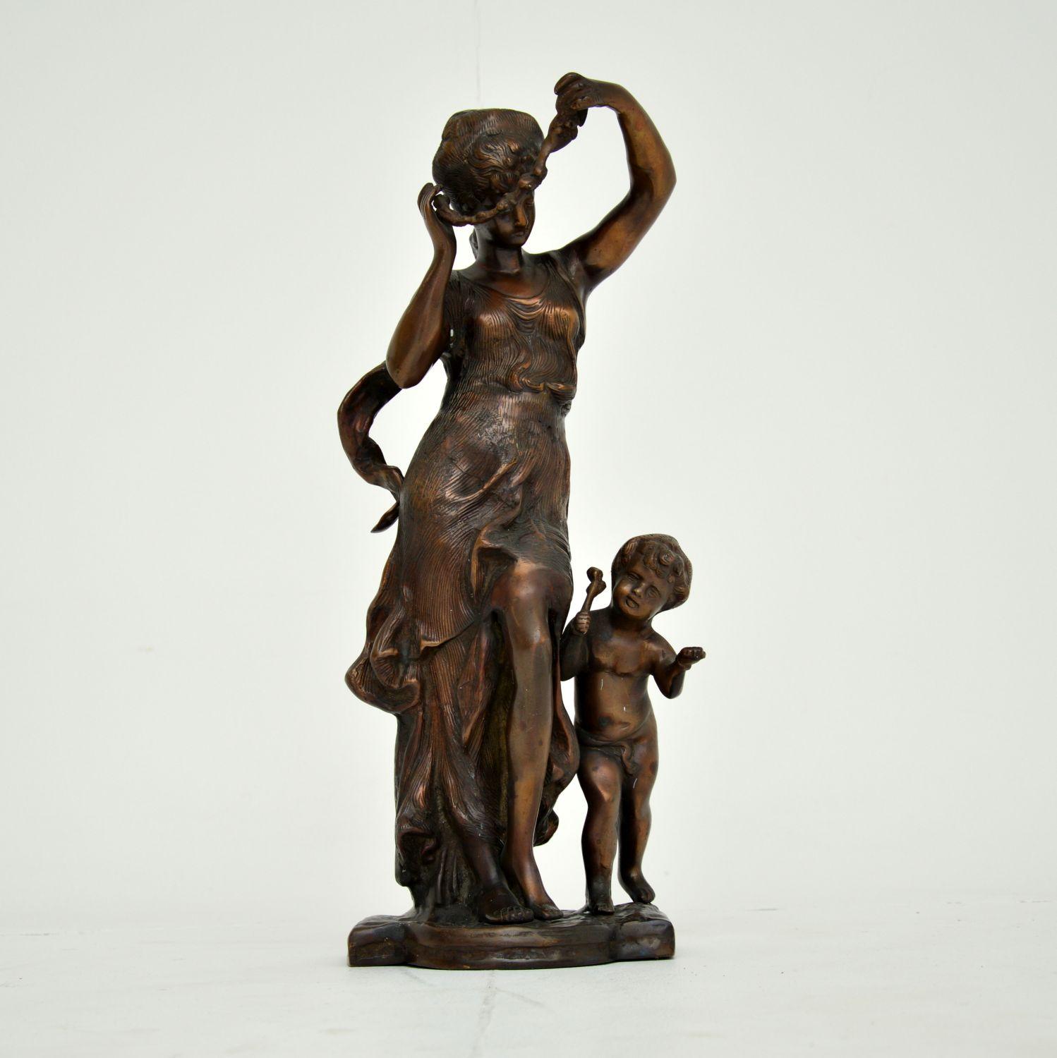 Bronze Sculpture of Woman & Child (1 of 12)