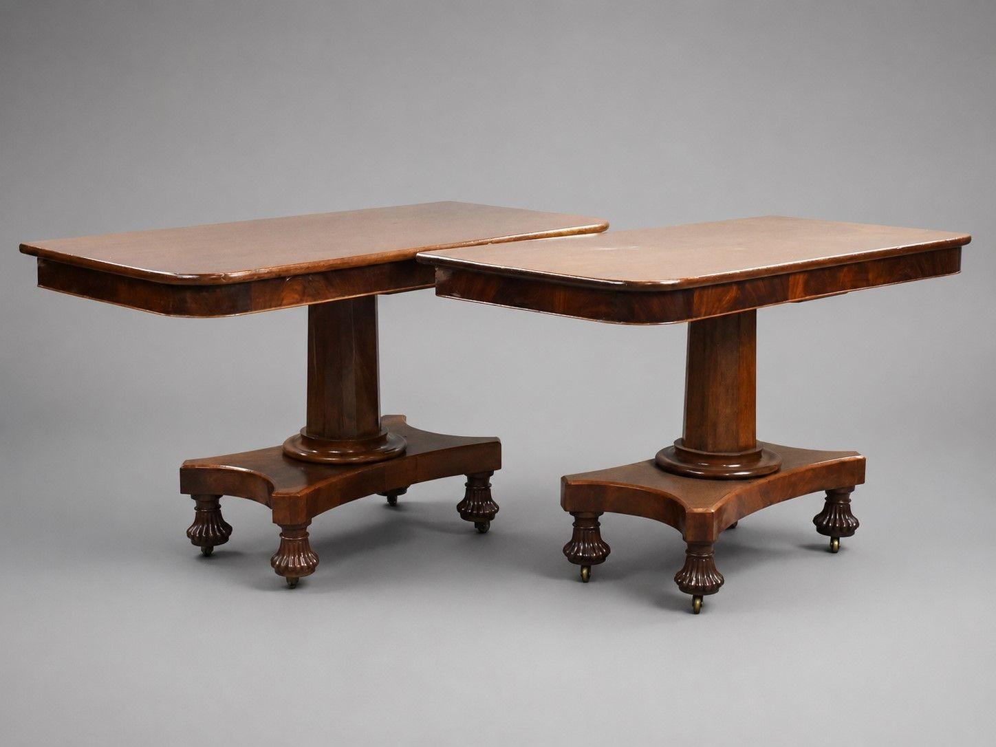 Pair of William IV Mahogany Console Tables (1 of 7) Pair of William IV Mahogany Console Tables (1 of 7)