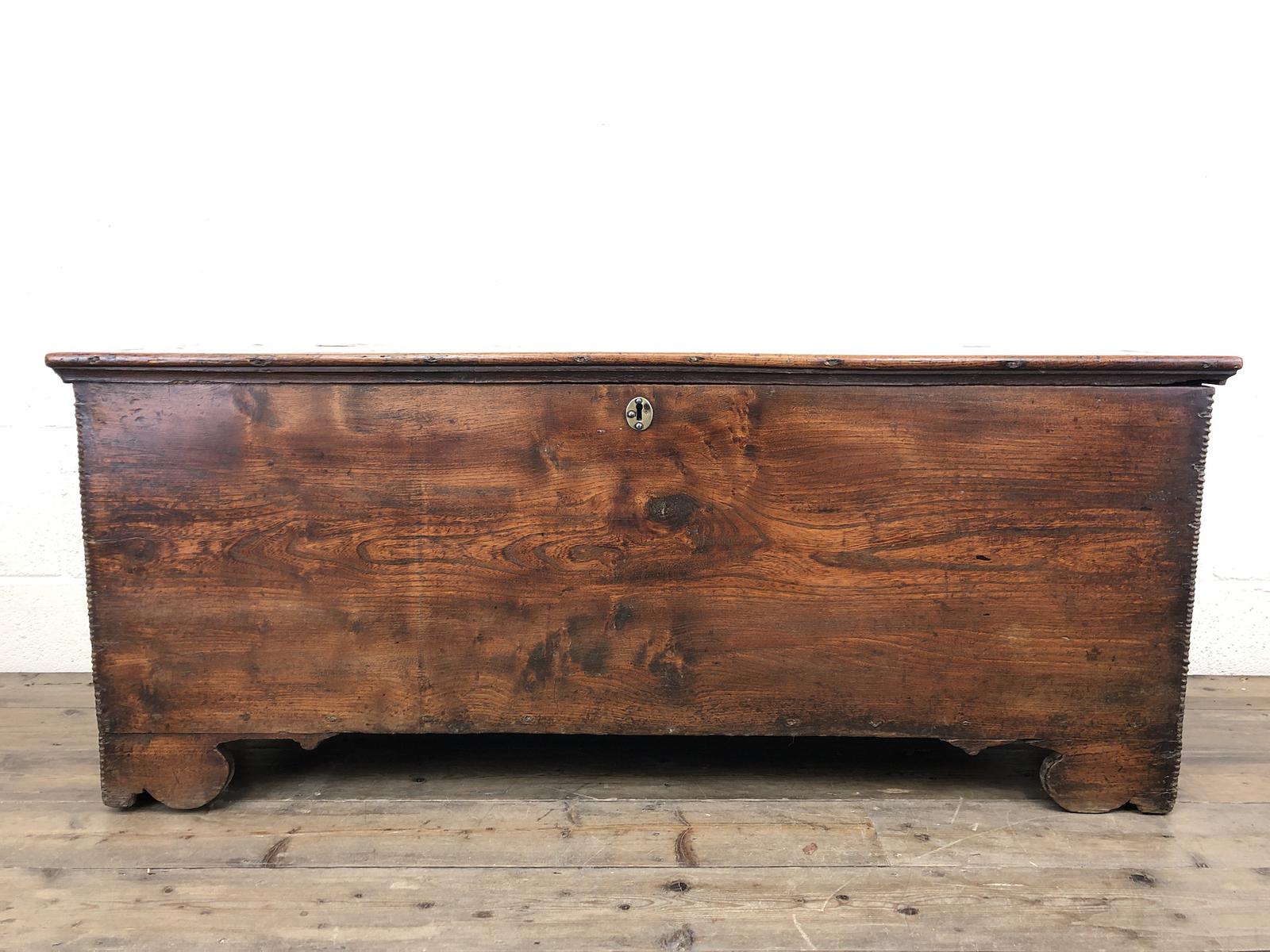 Antique 18th Century Elm Six Plank Coffer Chest (1 of 15) Antique 18th Century Elm Six Plank Coffer Chest (1 of 15)