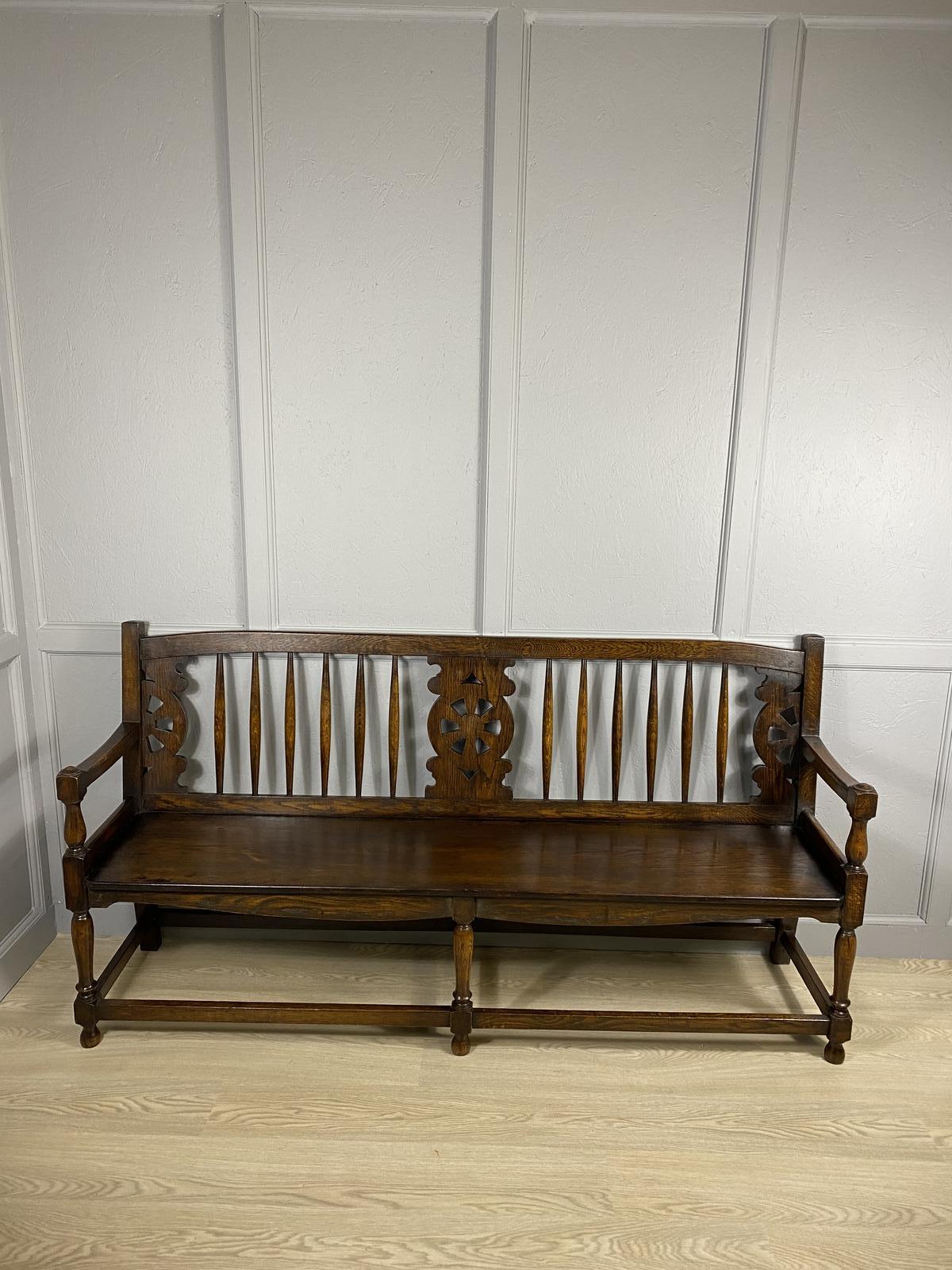 Oak Bench c.1920 (1 of 4) Oak Bench c.1920 (1 of 4)