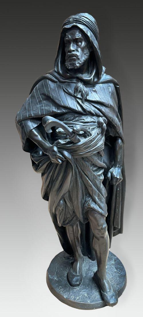 John Jules Salmson (French 1823-1902) Bronze Model of Arab Warrior (1 of 6)