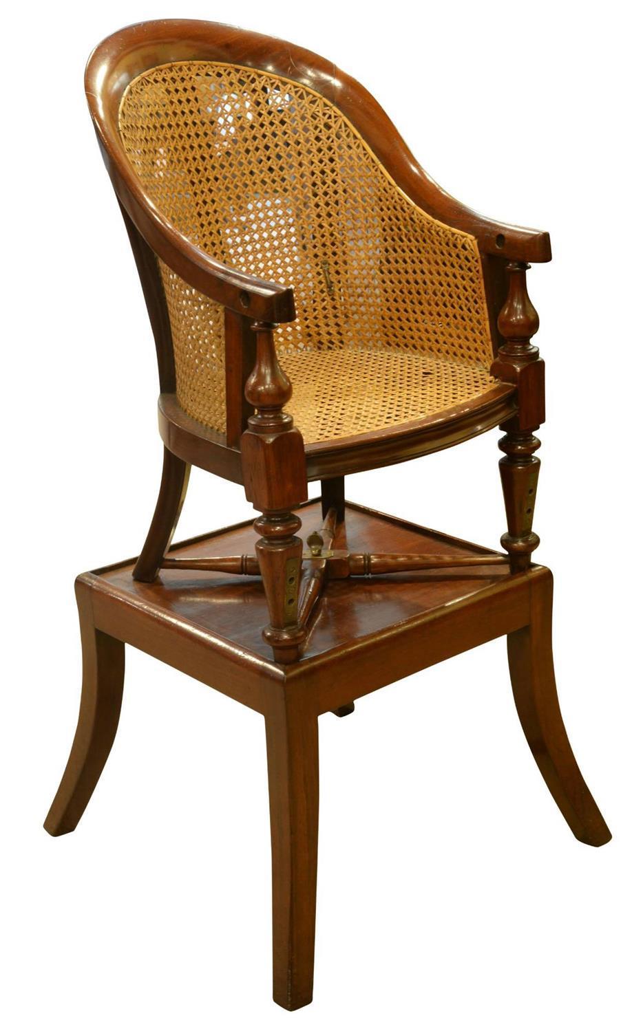 William IV Childs Mahogany Bergere High Chair (1 of 5) William IV Childs Mahogany Bergere High Chair (1 of 5)