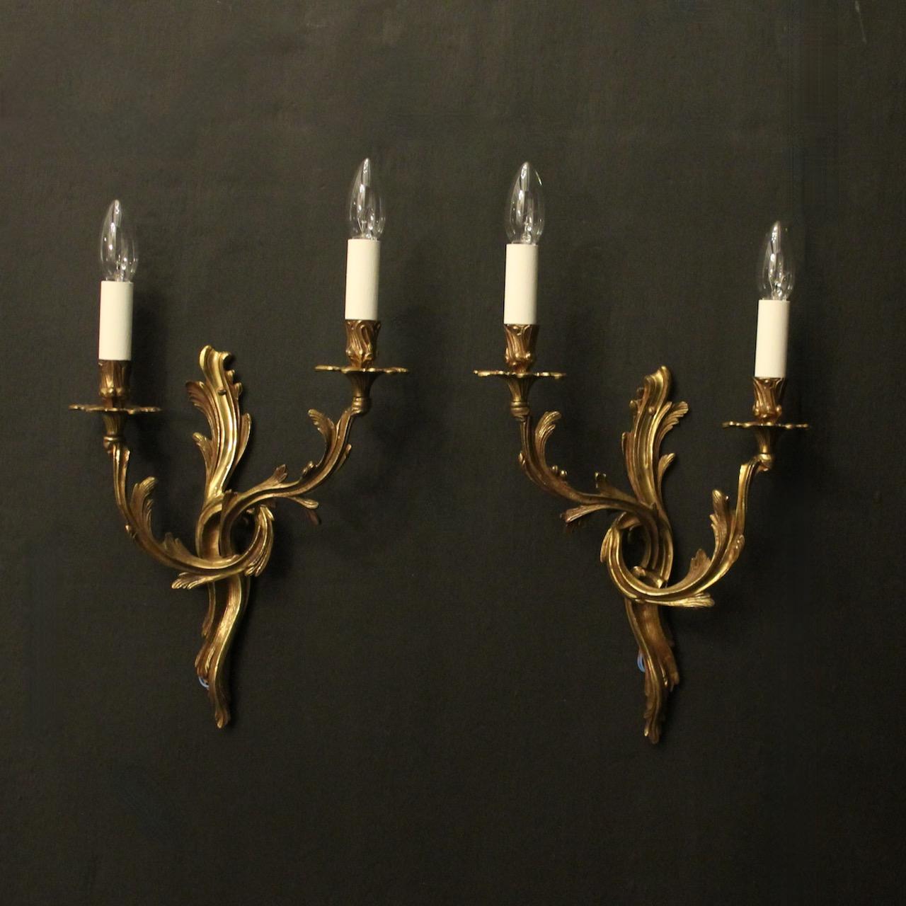 French Gilded Bronze Antique Wall Lights (1 of 10)